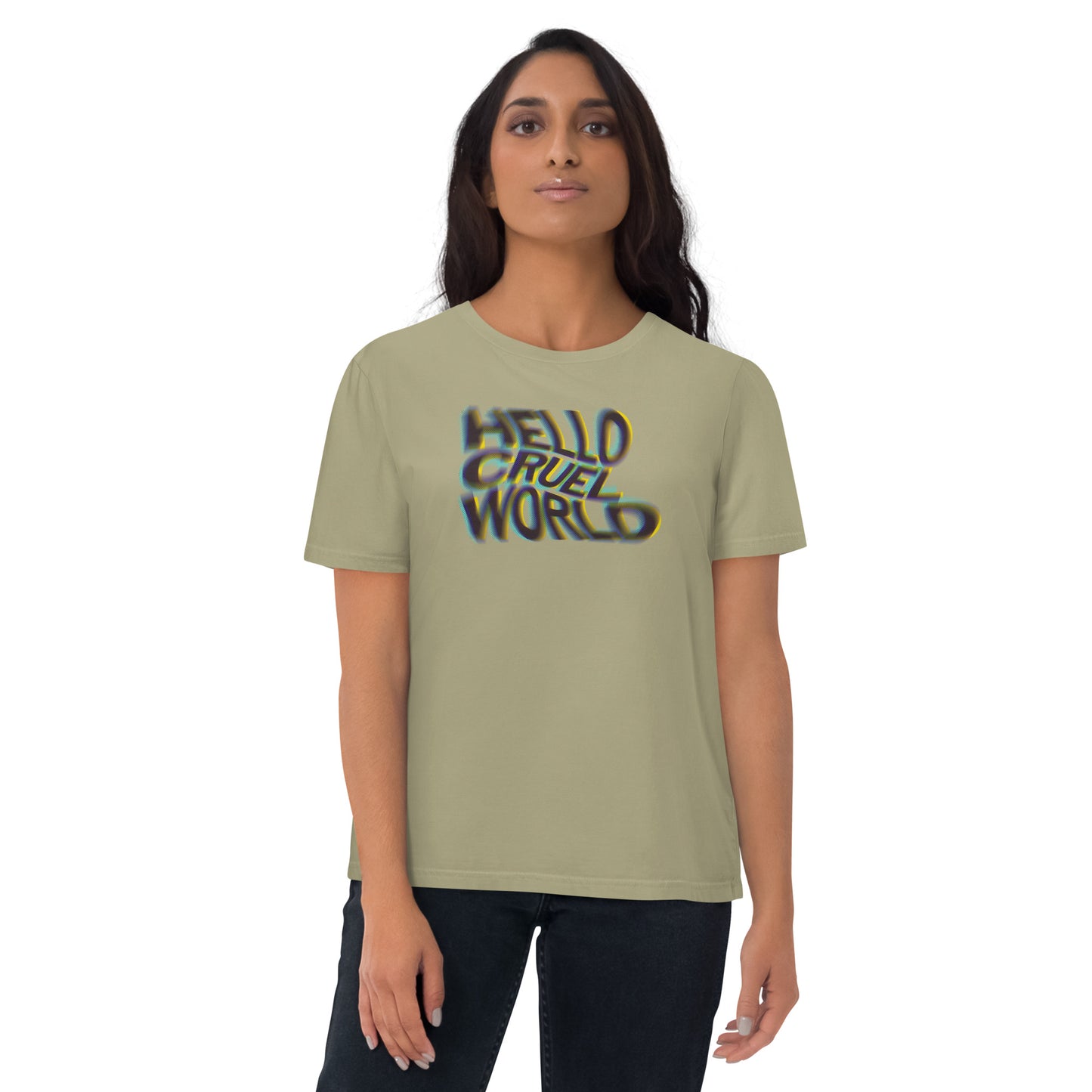 Hello Cruel World - Unisex Organic T-shirt