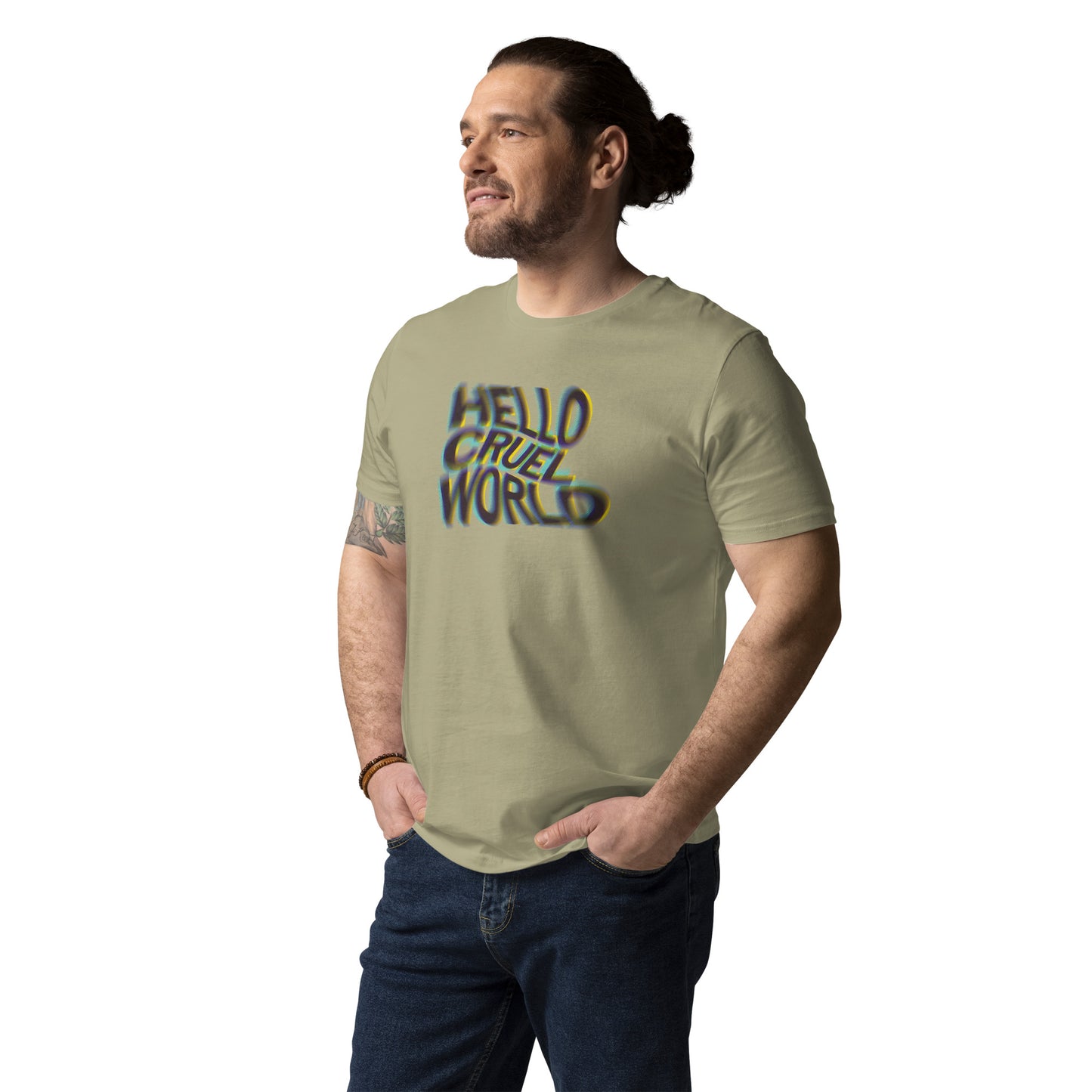 Hello Cruel World - Unisex Organic T-shirt