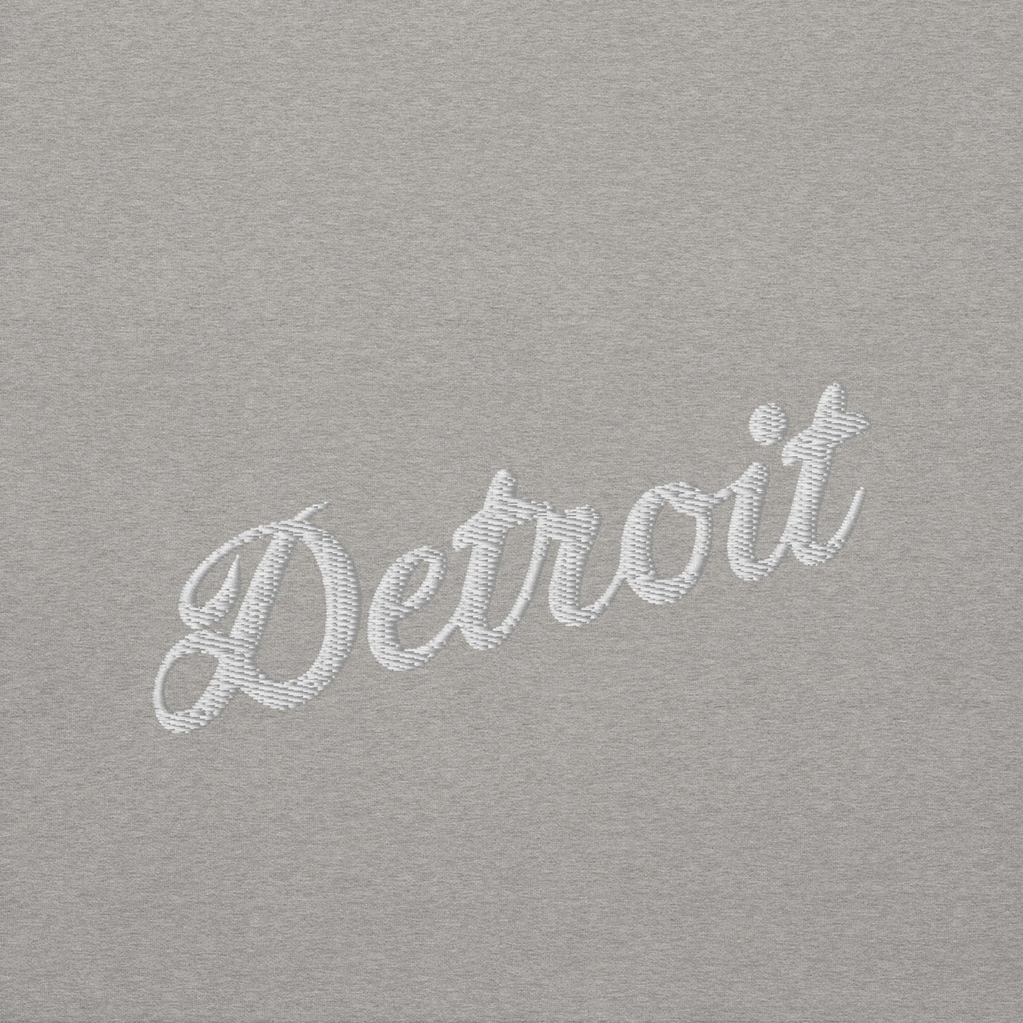 Detroit Script Embroidered Unisex Hoodie