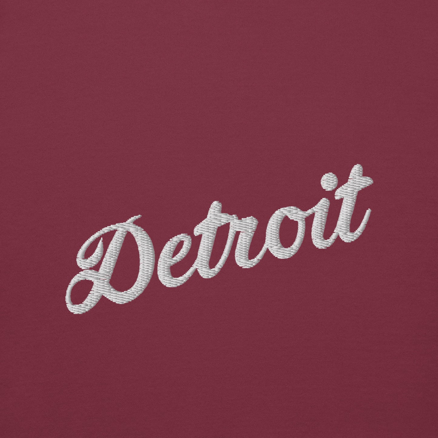 Detroit Script Embroidered Unisex Hoodie