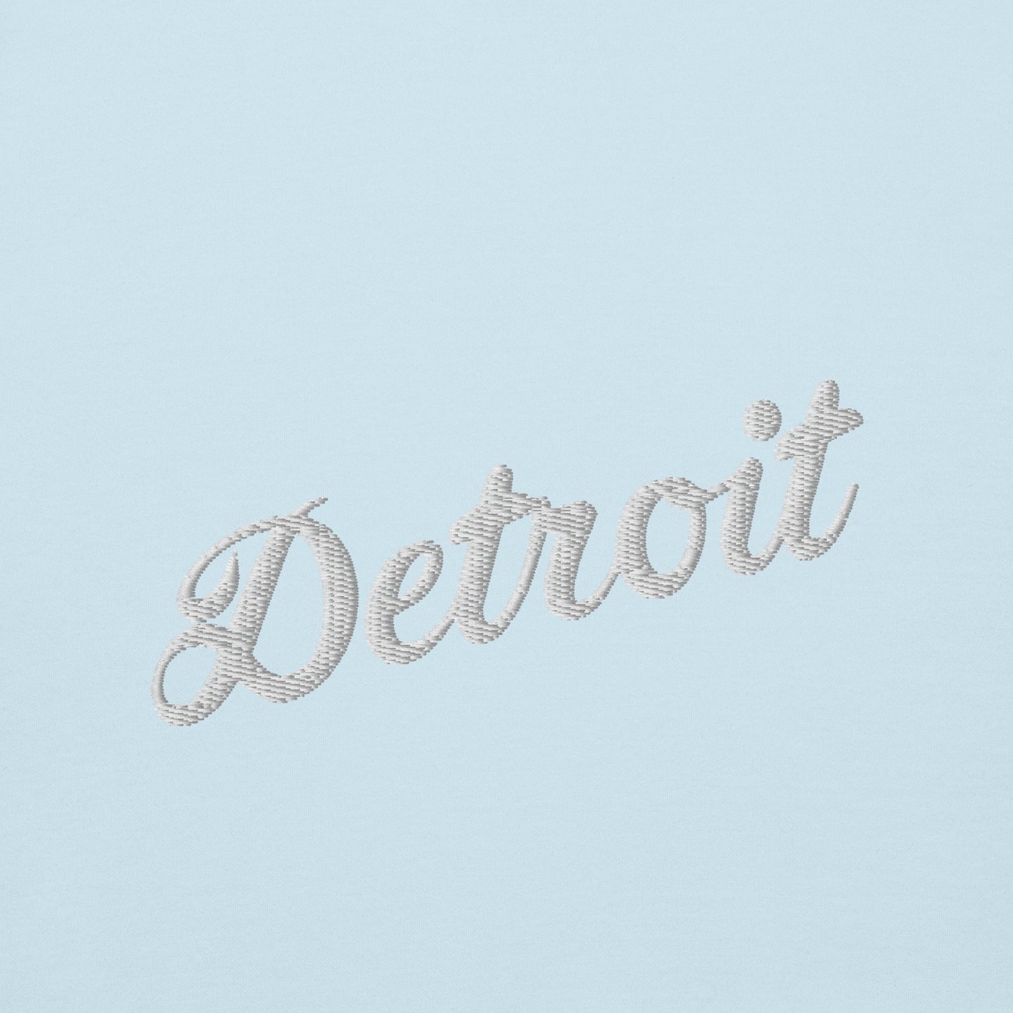 Detroit Script Embroidered Unisex Hoodie