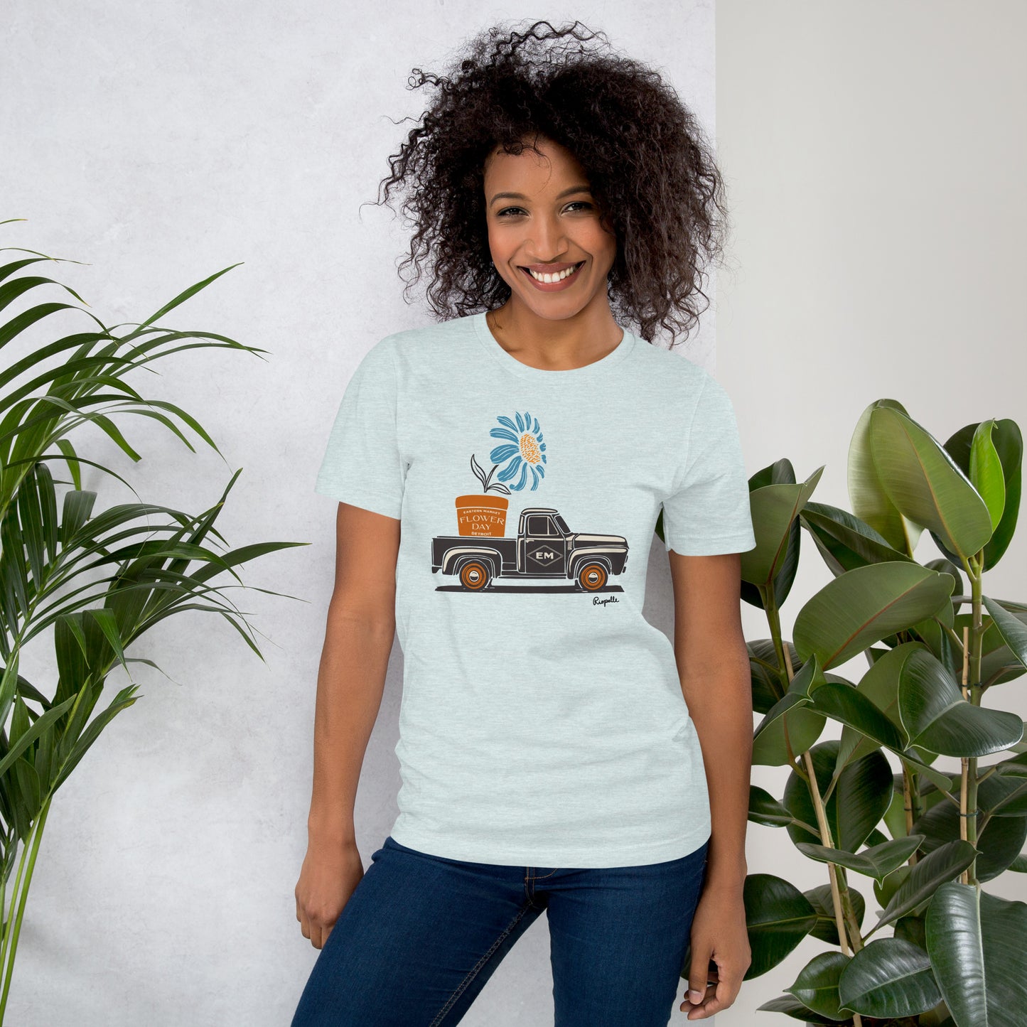 Eastern Market Flower Day - Unisex T-shirt