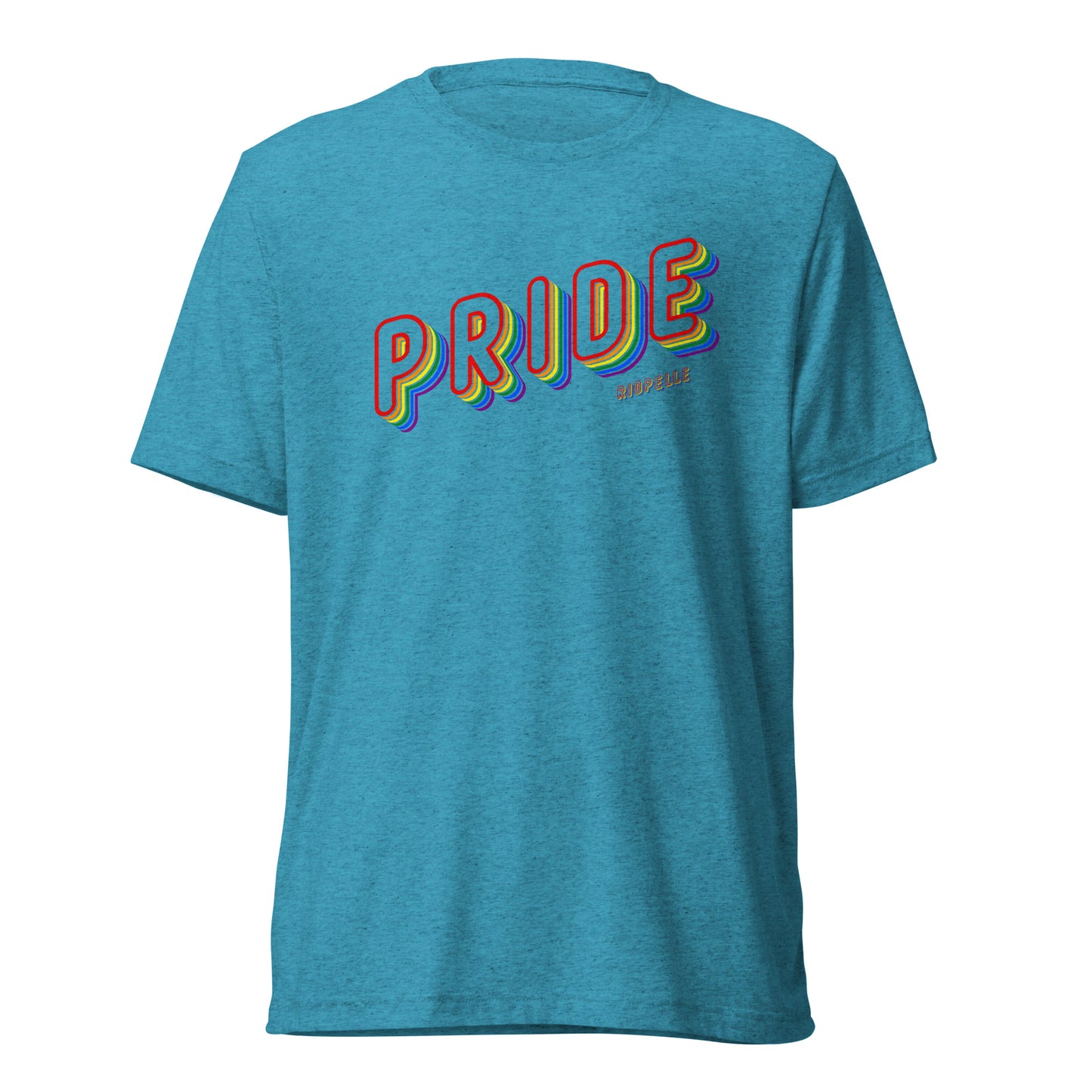 Pride 3D Lettering Tri-Blend Short Sleeve T-shirt