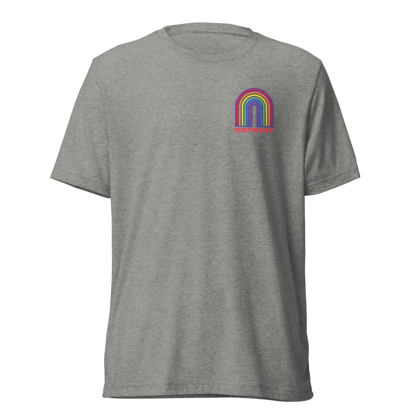 Detroit Rainbow Tri-Blend Short Sleeve T-shirt