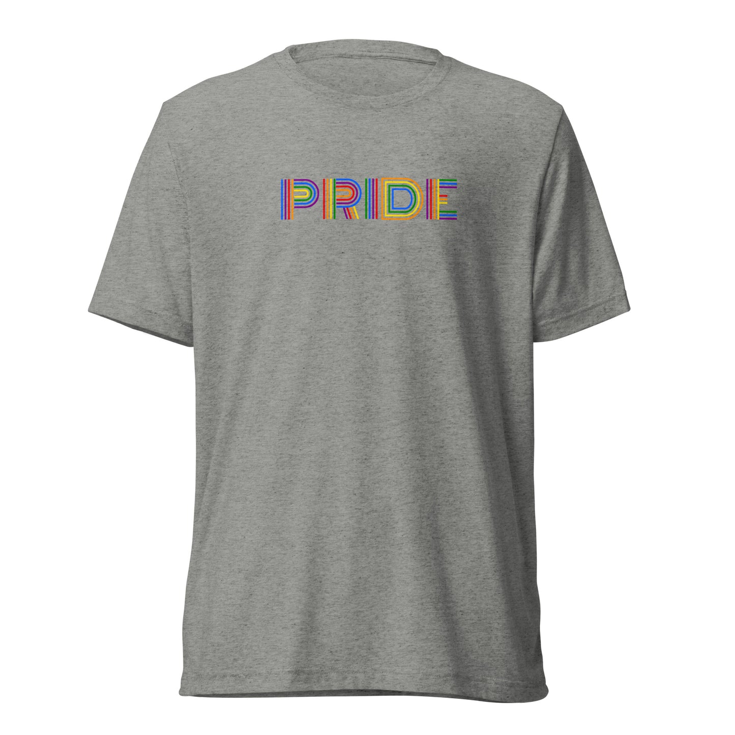 PRIDE Lines Logo Tri-blend Short Sleeve T-shirt