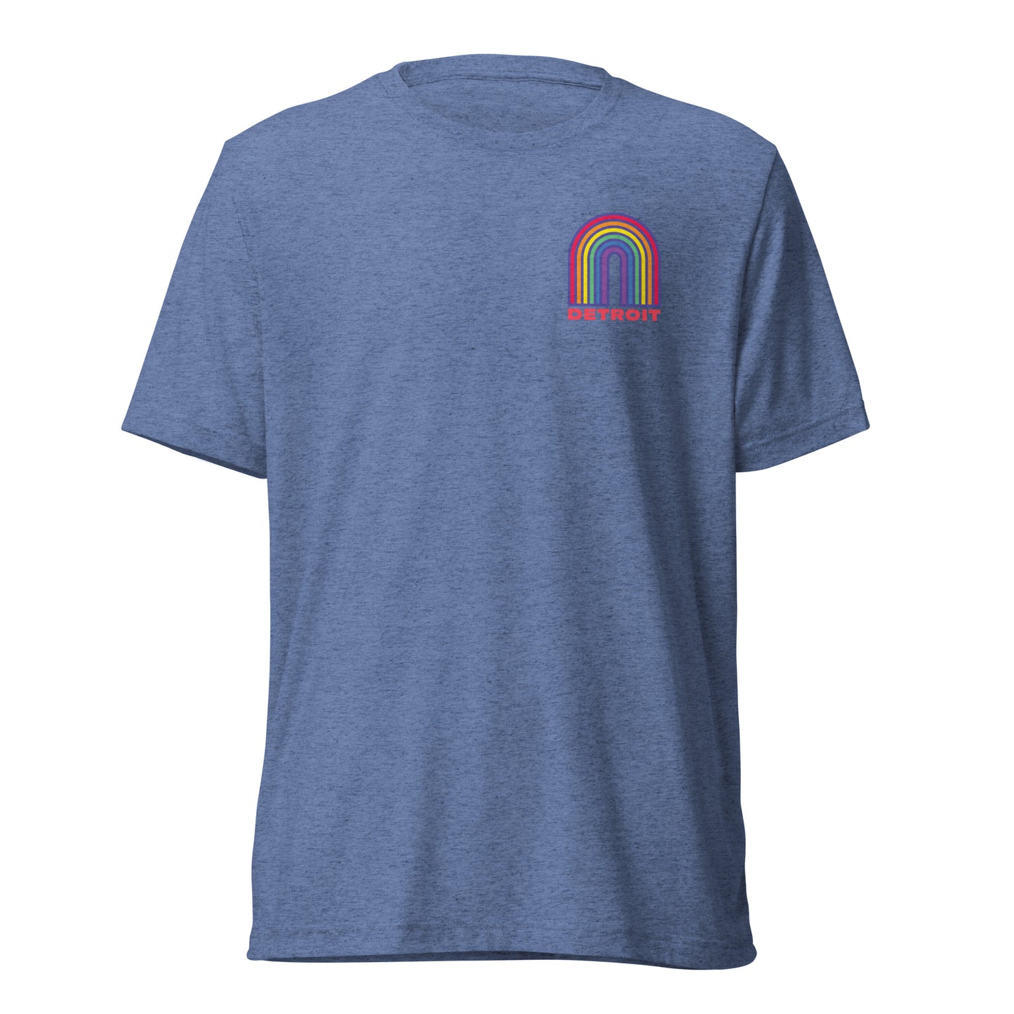 Detroit Rainbow Tri-Blend Short Sleeve T-shirt