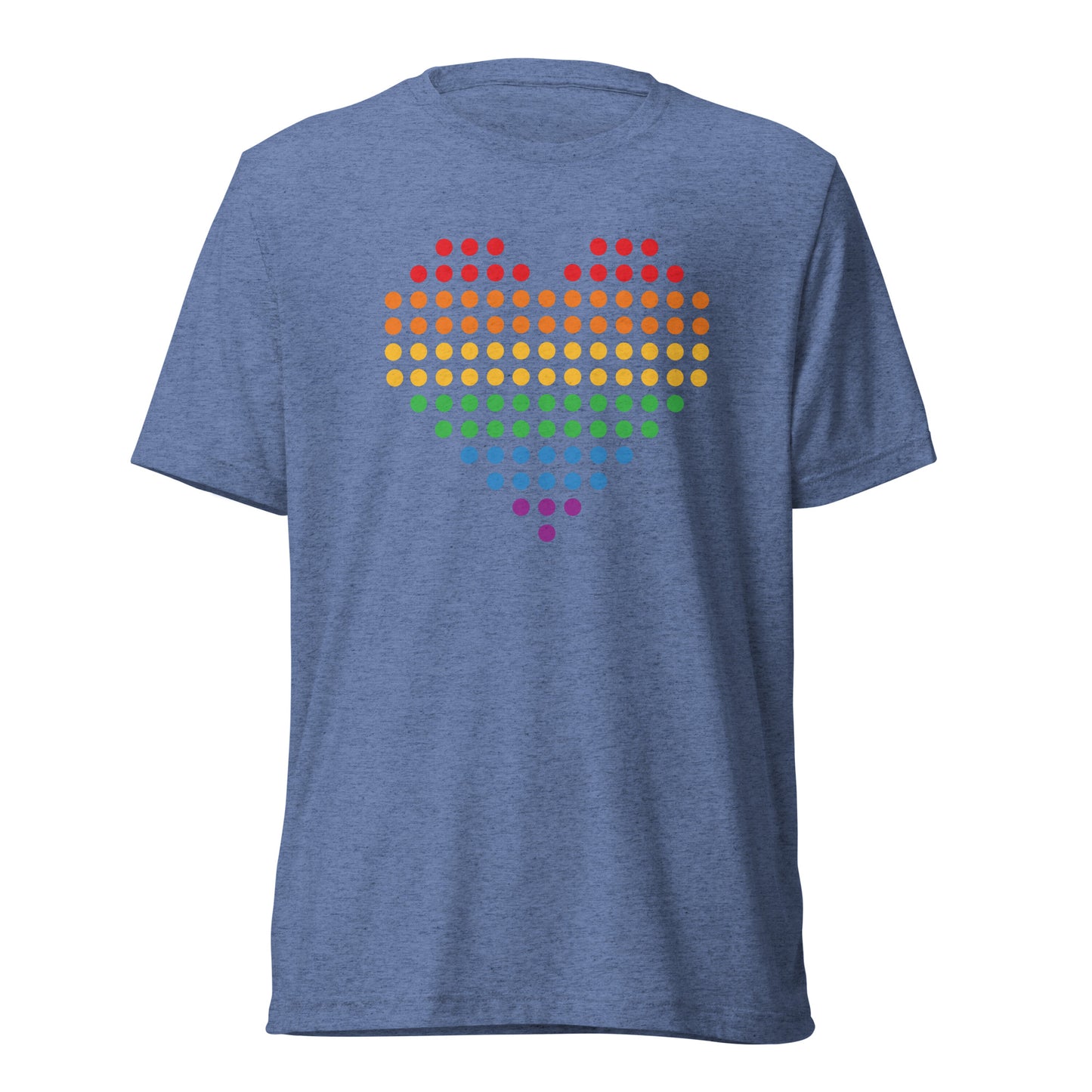 Pride Heart (Dots) Tri-blend Short Sleeve T-shirt