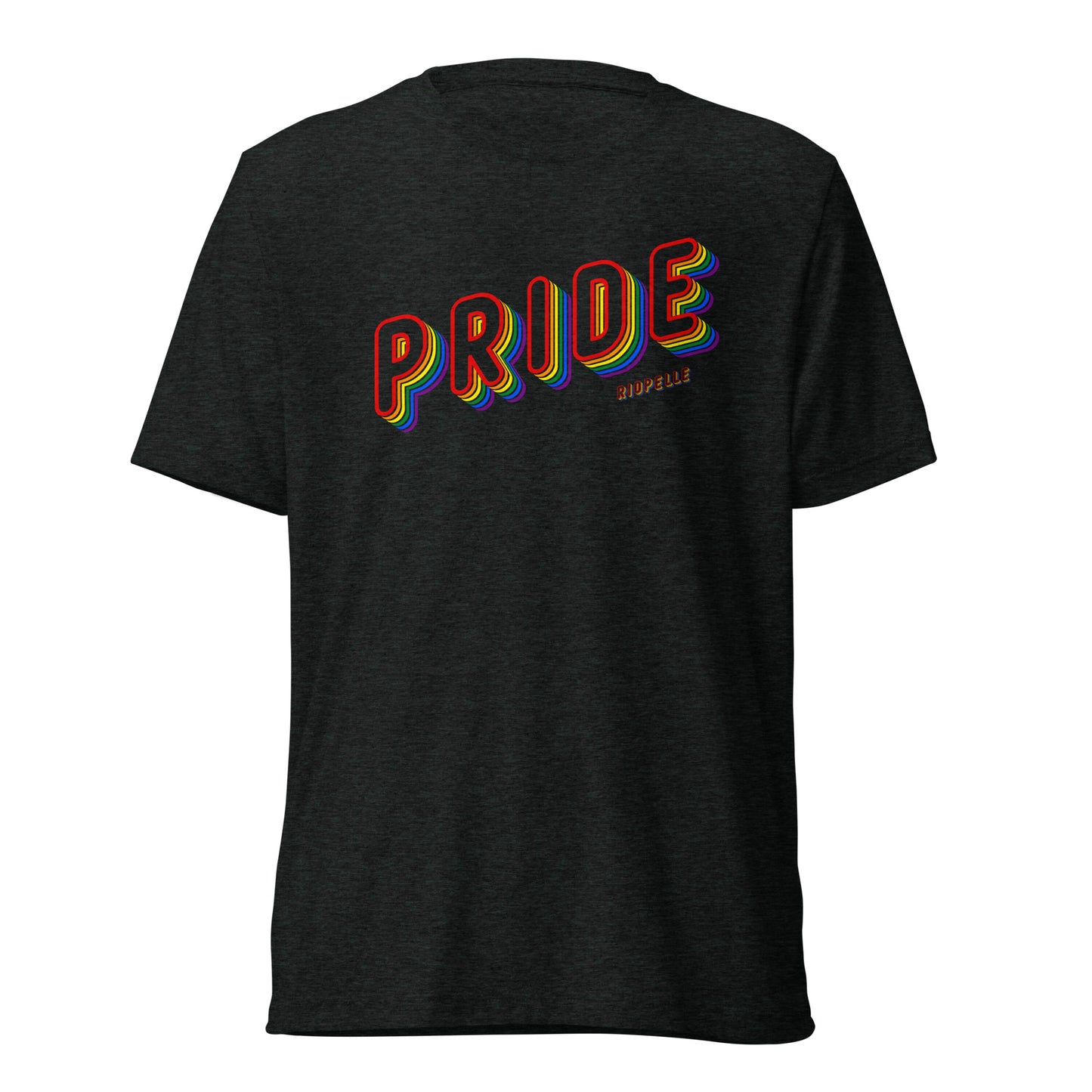 Pride 3D Lettering Tri-Blend Short Sleeve T-shirt