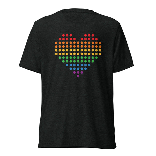 Pride Heart (Dots) Tri-blend Short Sleeve T-shirt