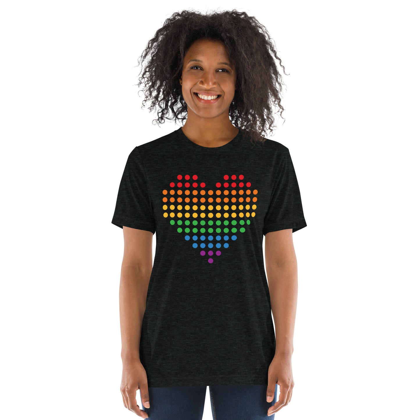 Pride Heart (Dots) Tri-blend Short Sleeve T-shirt