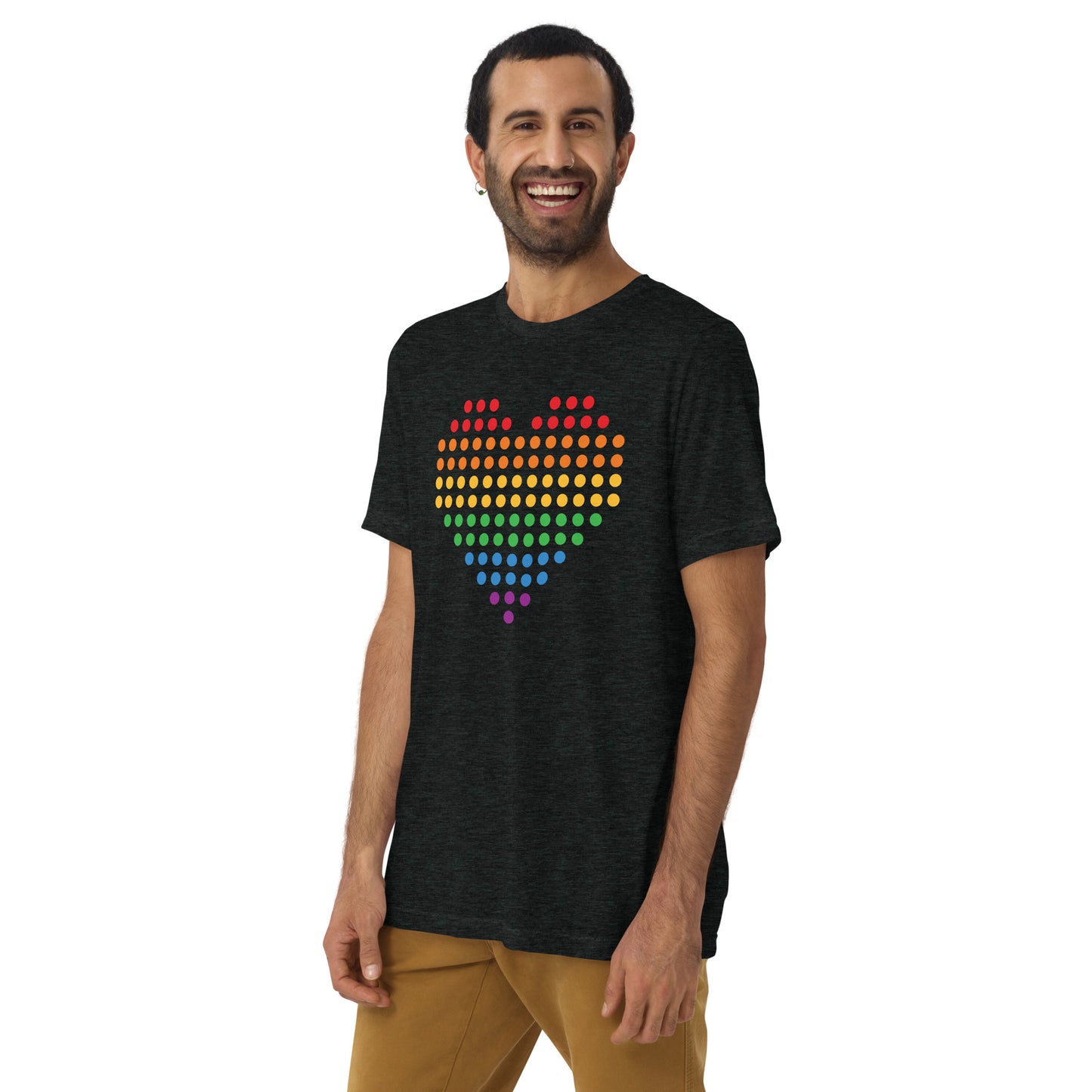 Pride Heart (Dots) Tri-blend Short Sleeve T-shirt