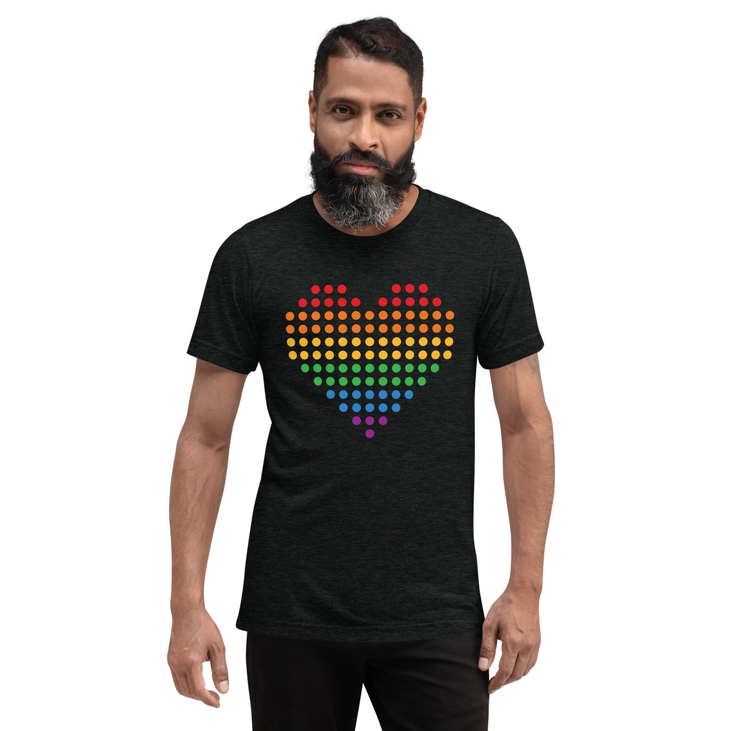 Pride Heart (Dots) Tri-blend Short Sleeve T-shirt