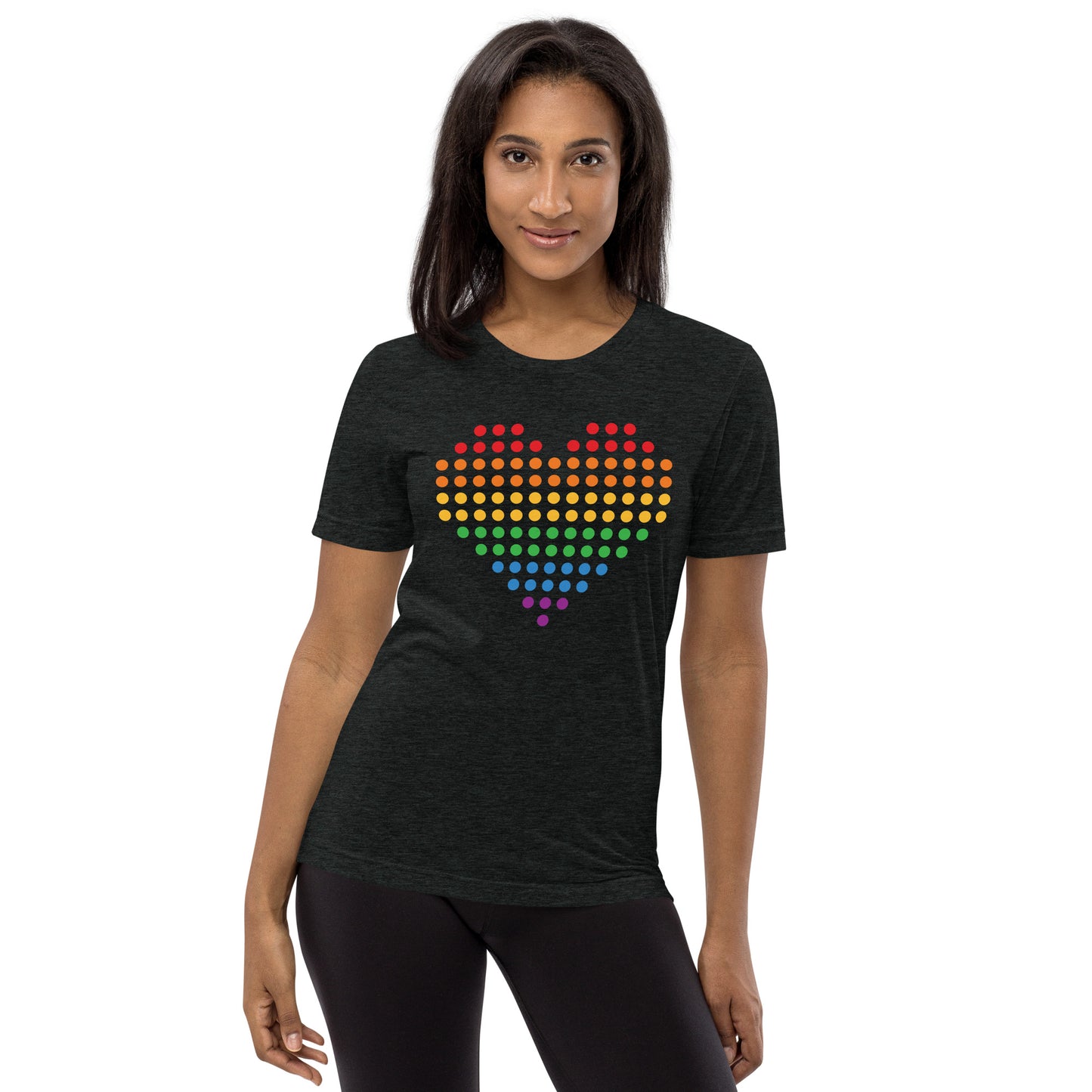 Pride Heart (Dots) Tri-blend Short Sleeve T-shirt