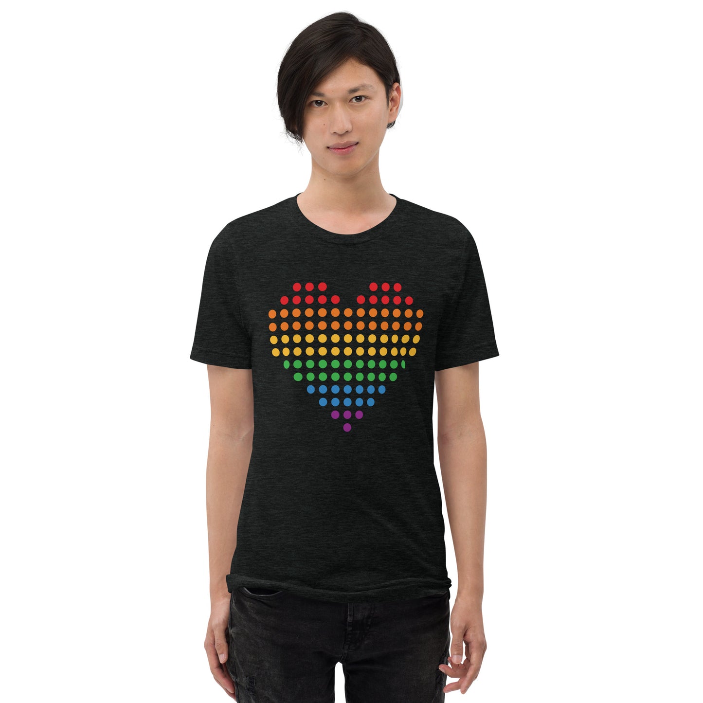 Pride Heart (Dots) Tri-blend Short Sleeve T-shirt