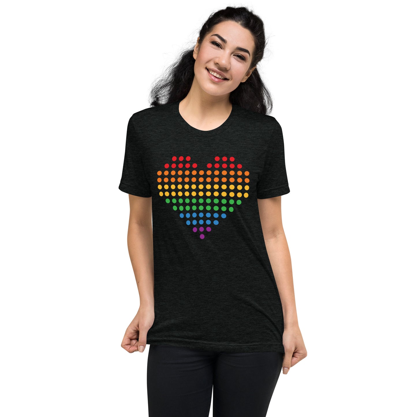 Pride Heart (Dots) Tri-blend Short Sleeve T-shirt