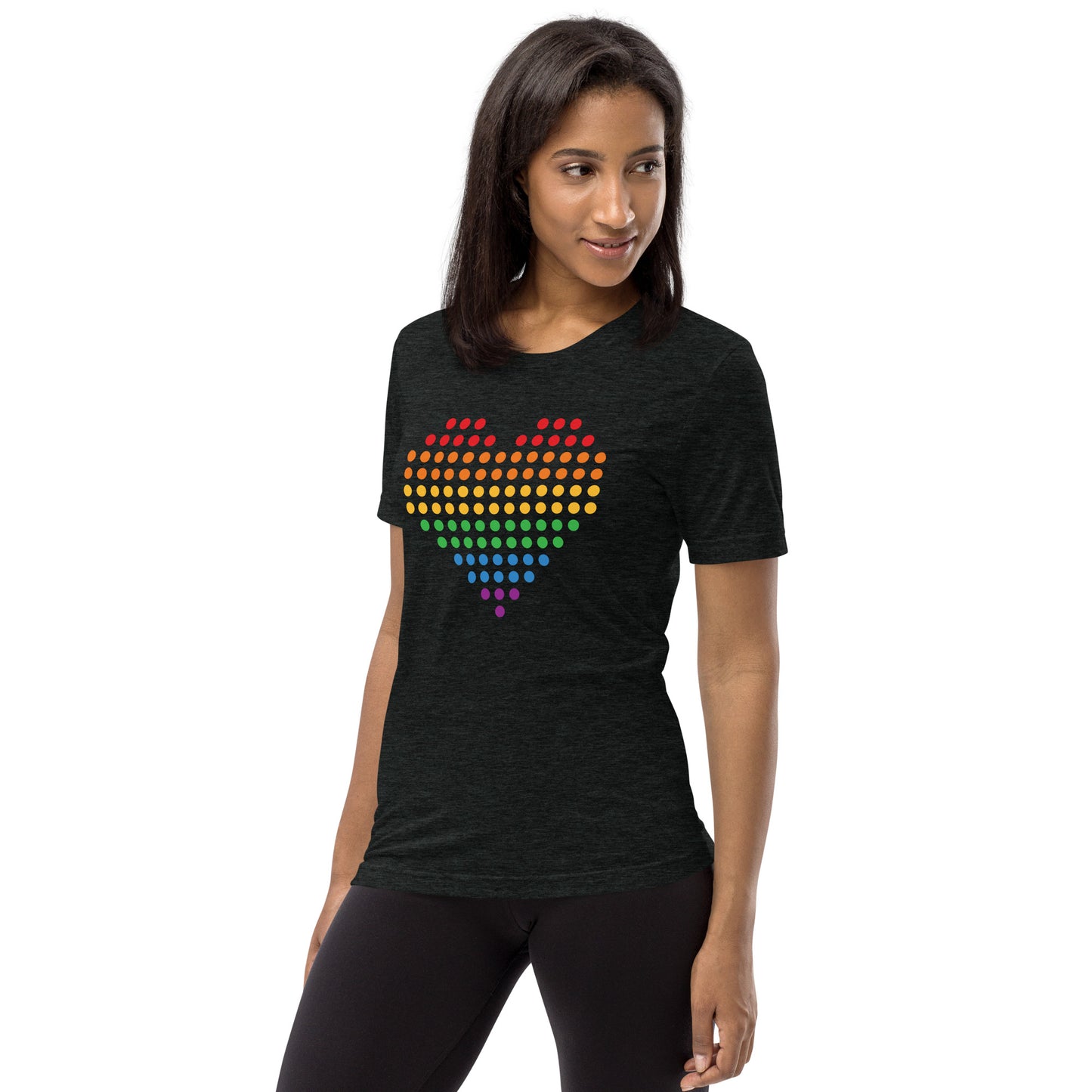 Pride Heart (Dots) Tri-blend Short Sleeve T-shirt