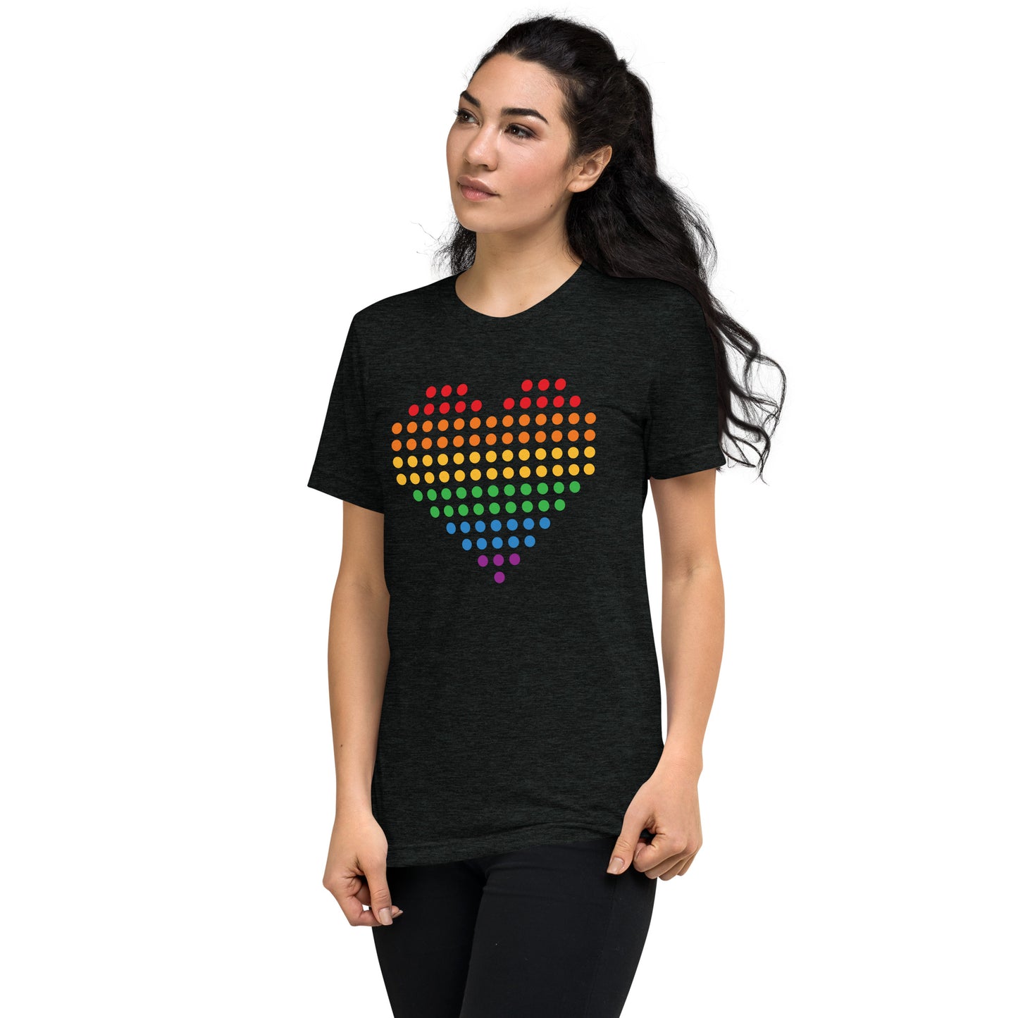 Pride Heart (Dots) Tri-blend Short Sleeve T-shirt