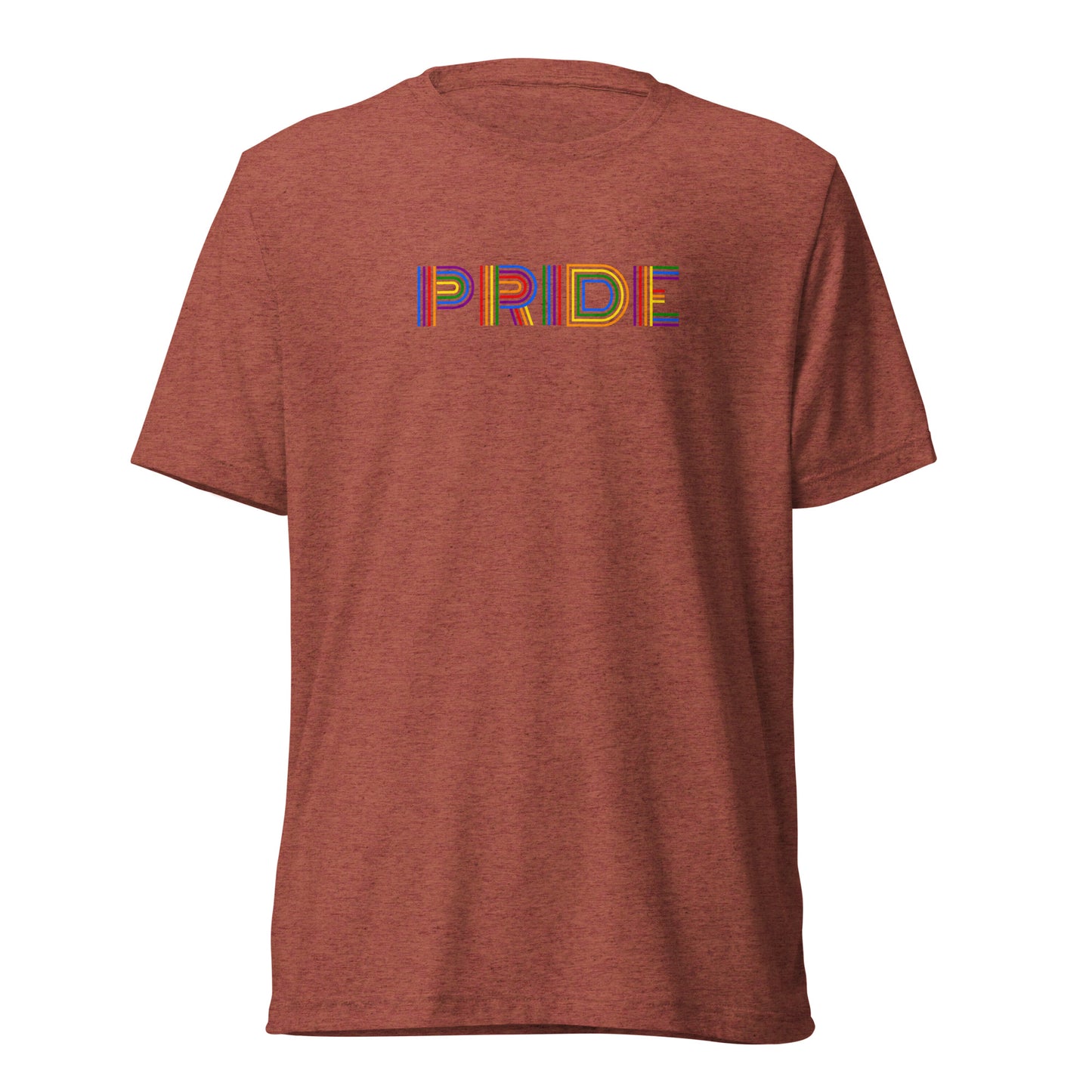 PRIDE Lines Logo Tri-blend Short Sleeve T-shirt