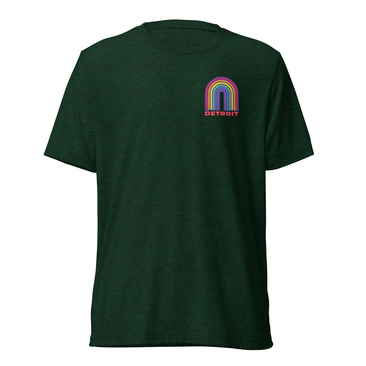 Detroit Rainbow Tri-Blend Short Sleeve T-shirt