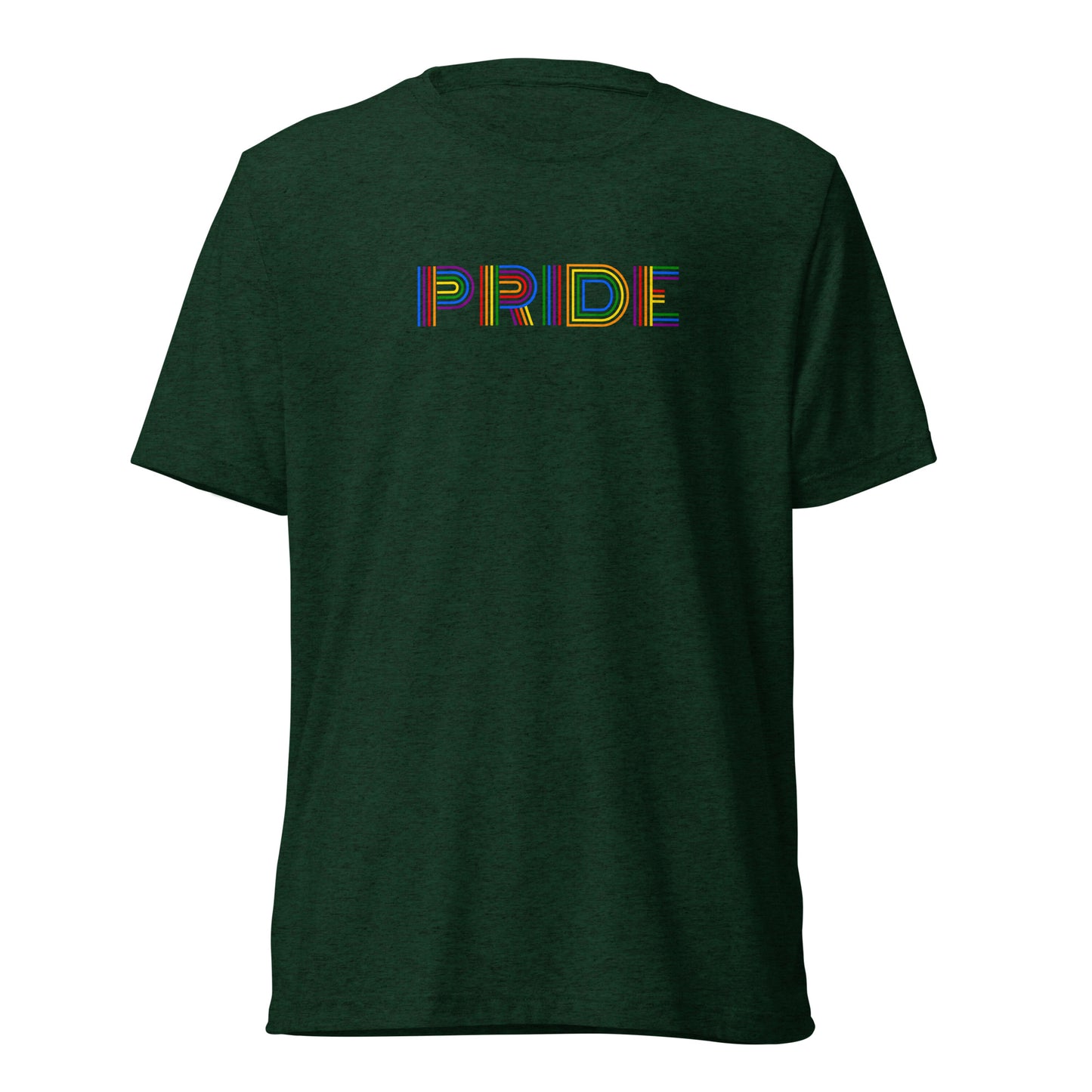 PRIDE Lines Logo Tri-blend Short Sleeve T-shirt