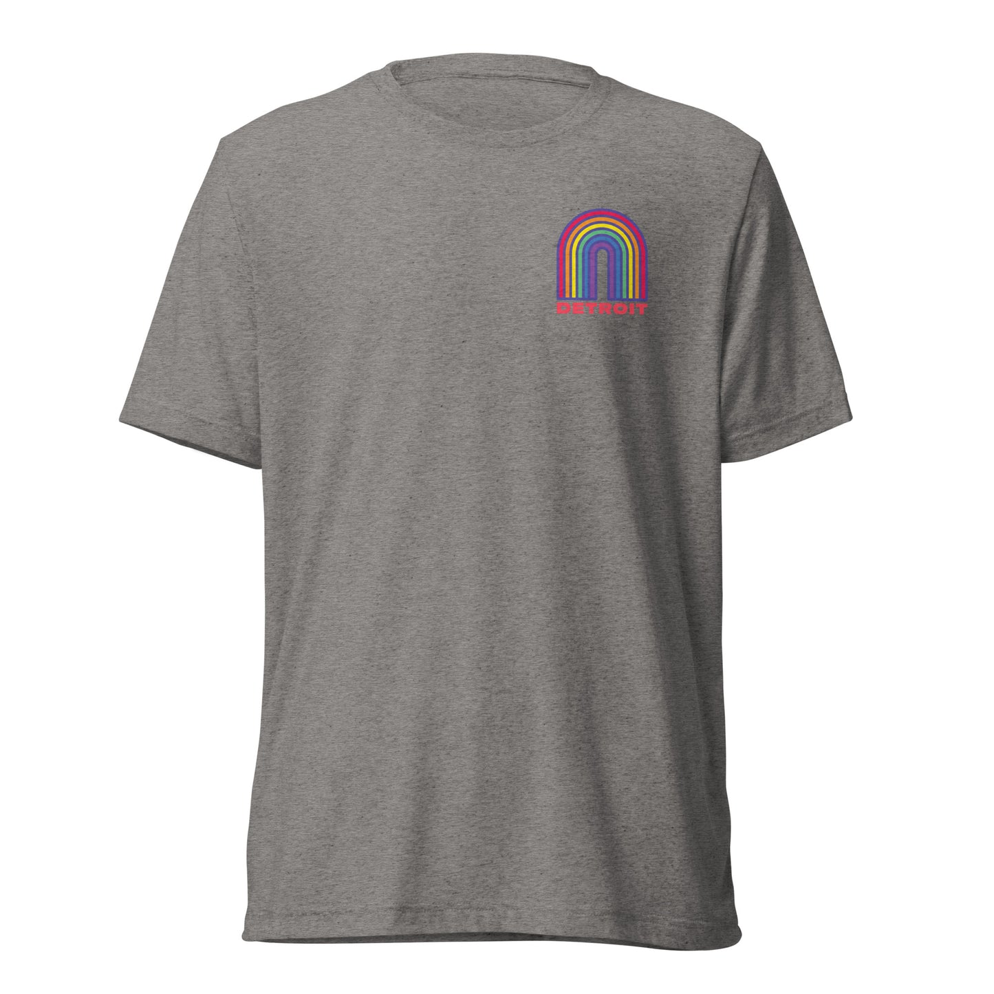 Detroit Rainbow Tri-Blend Short Sleeve T-shirt