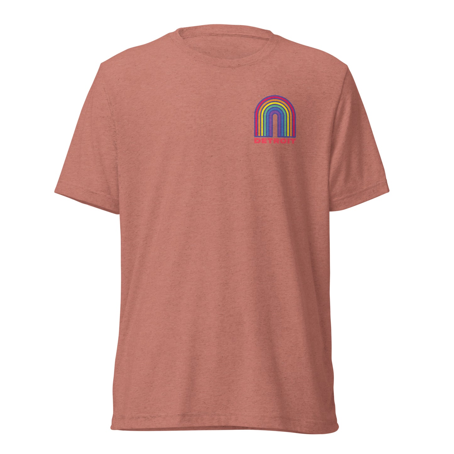 Detroit Rainbow Tri-Blend Short Sleeve T-shirt