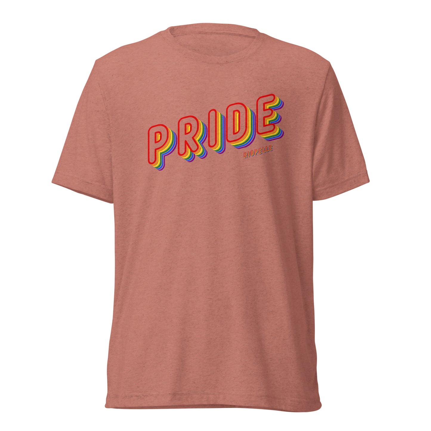 Pride 3D Lettering Tri-Blend Short Sleeve T-shirt