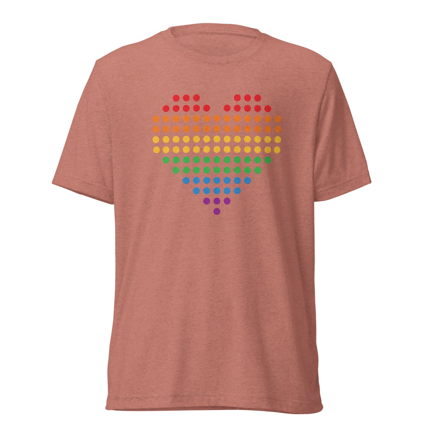 Pride Heart (Dots) Tri-blend Short Sleeve T-shirt