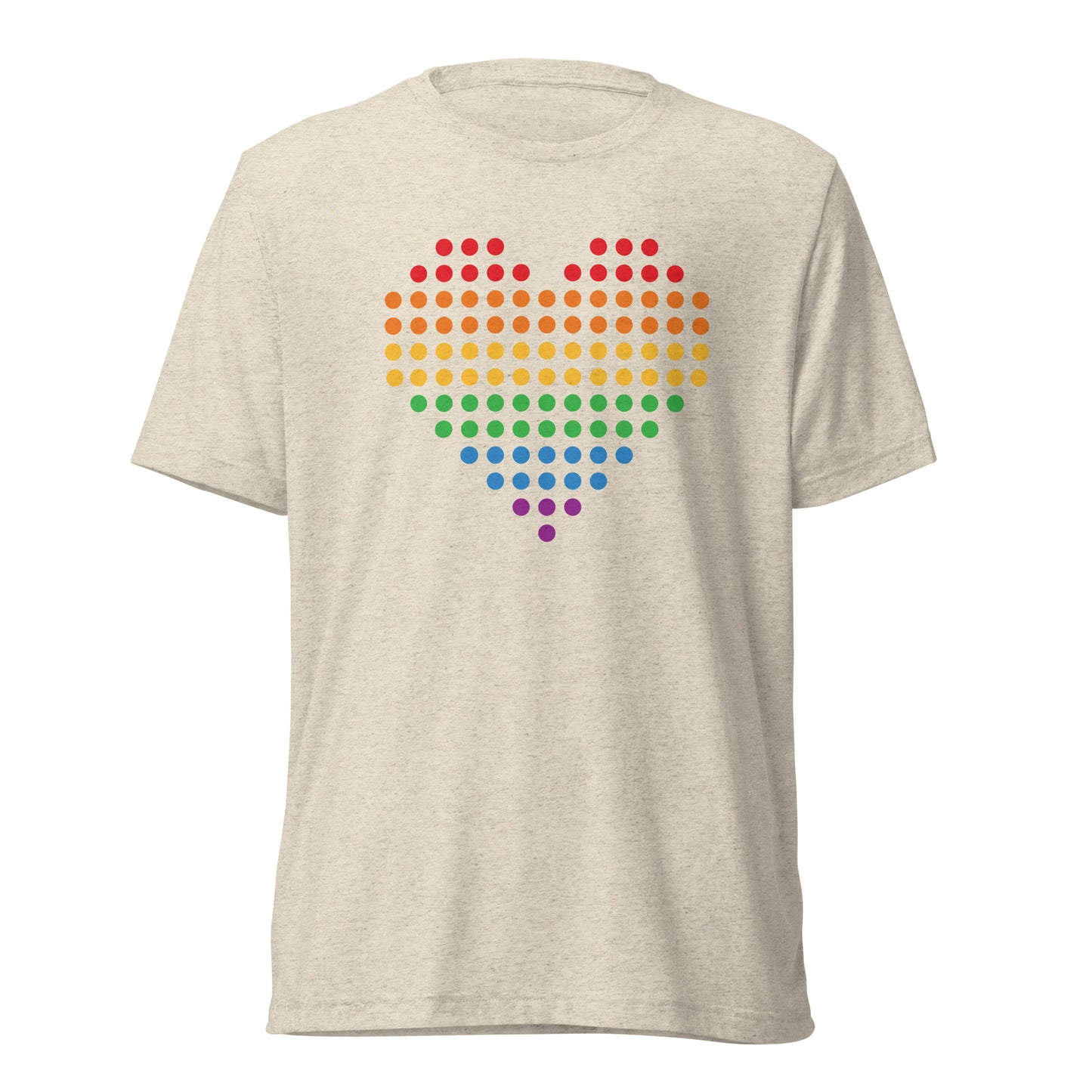 Pride Heart (Dots) Tri-blend Short Sleeve T-shirt