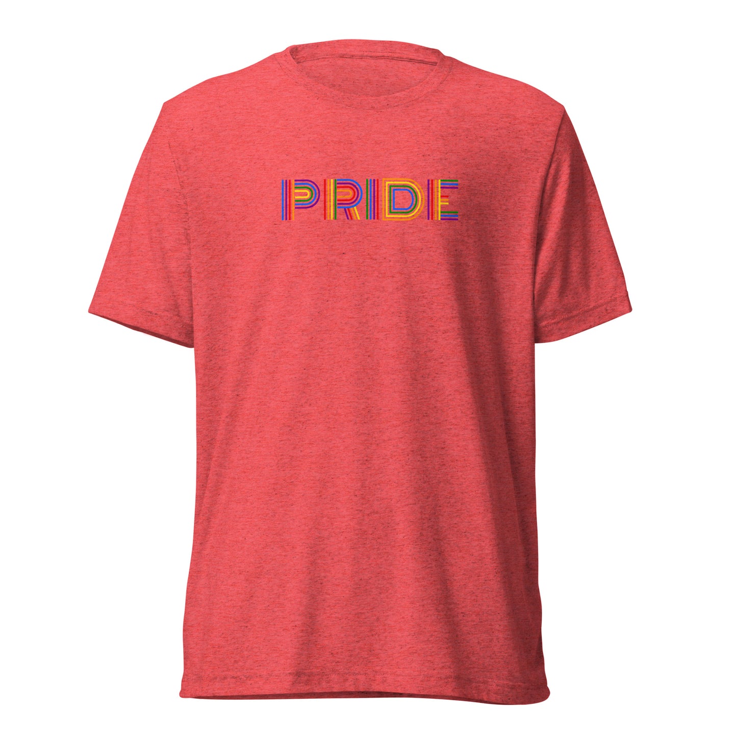 PRIDE Lines Logo Tri-blend Short Sleeve T-shirt