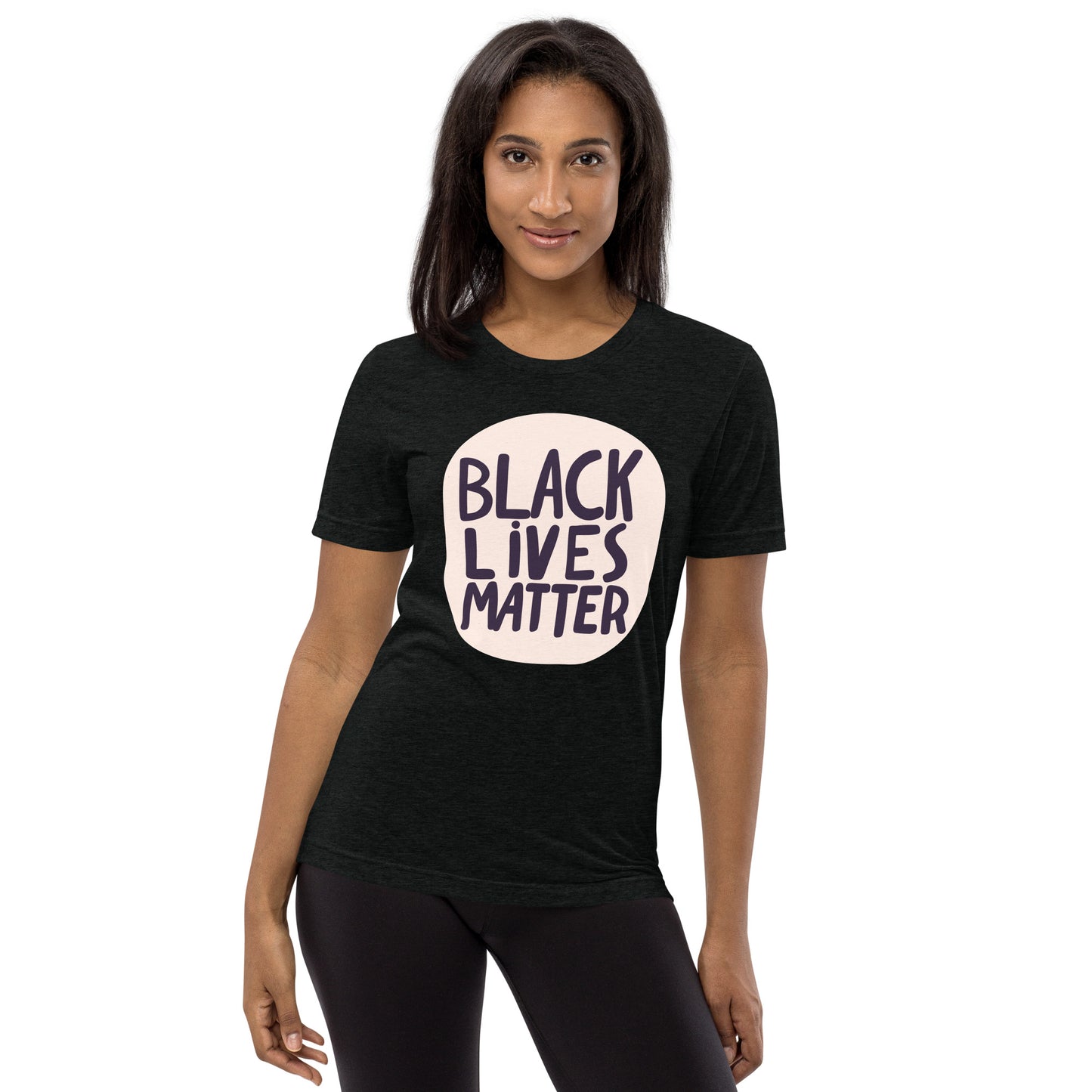 Black Lives Matter - Handwritten - Tri-Blend Short Sleeve T-shirt