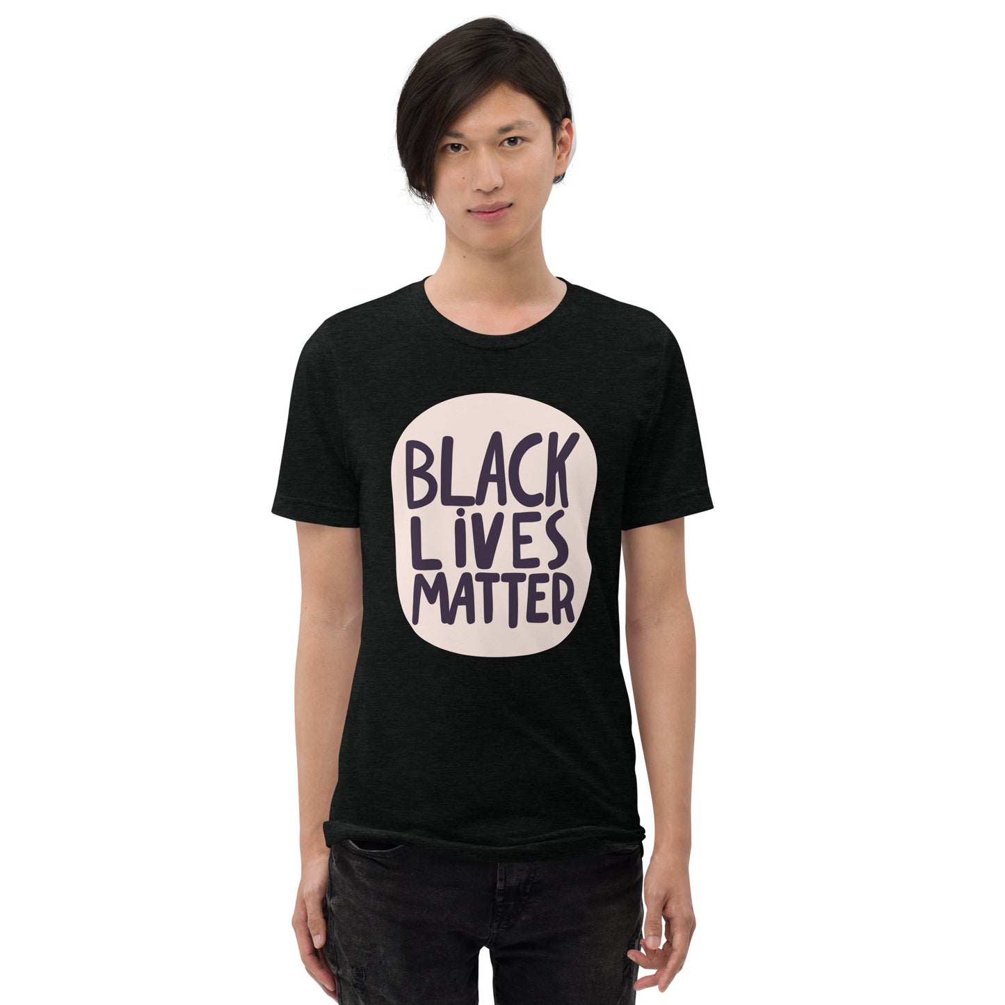 Black Lives Matter - Handwritten - Tri-Blend Short Sleeve T-shirt