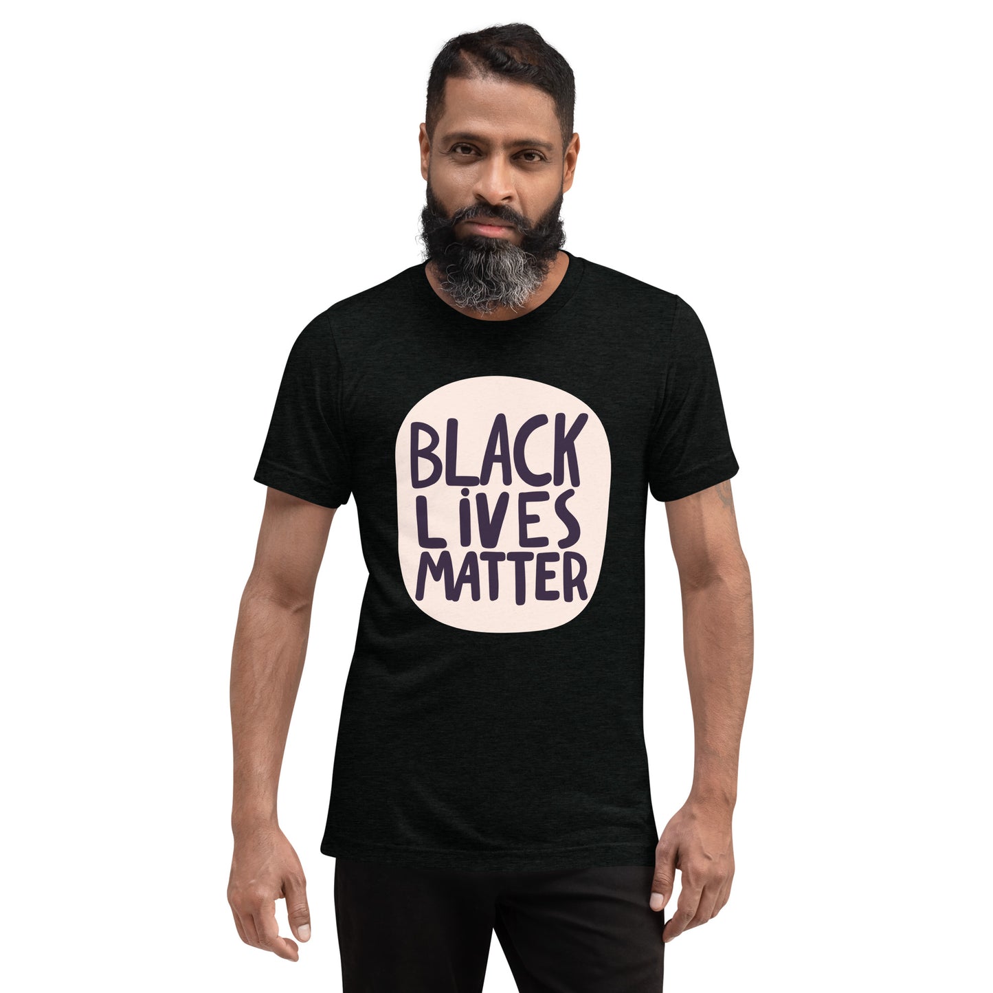 Black Lives Matter - Handwritten - Tri-Blend Short Sleeve T-shirt