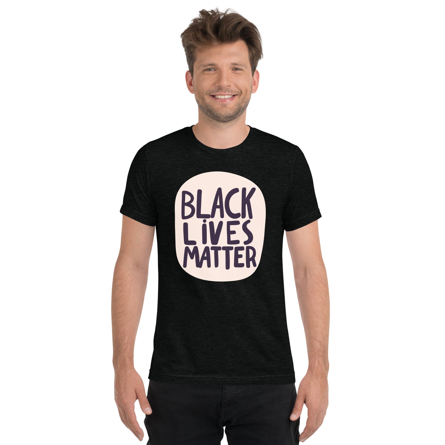 Black Lives Matter - Handwritten - Tri-Blend Short Sleeve T-shirt