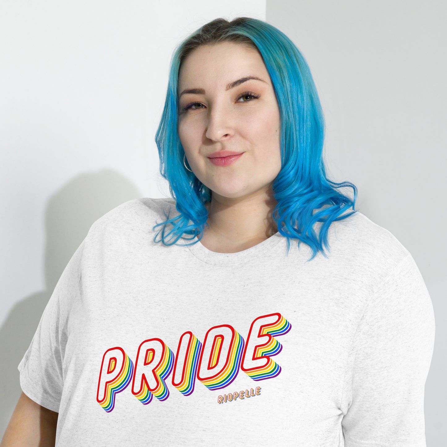 Pride 3D Lettering Tri-Blend Short Sleeve T-shirt