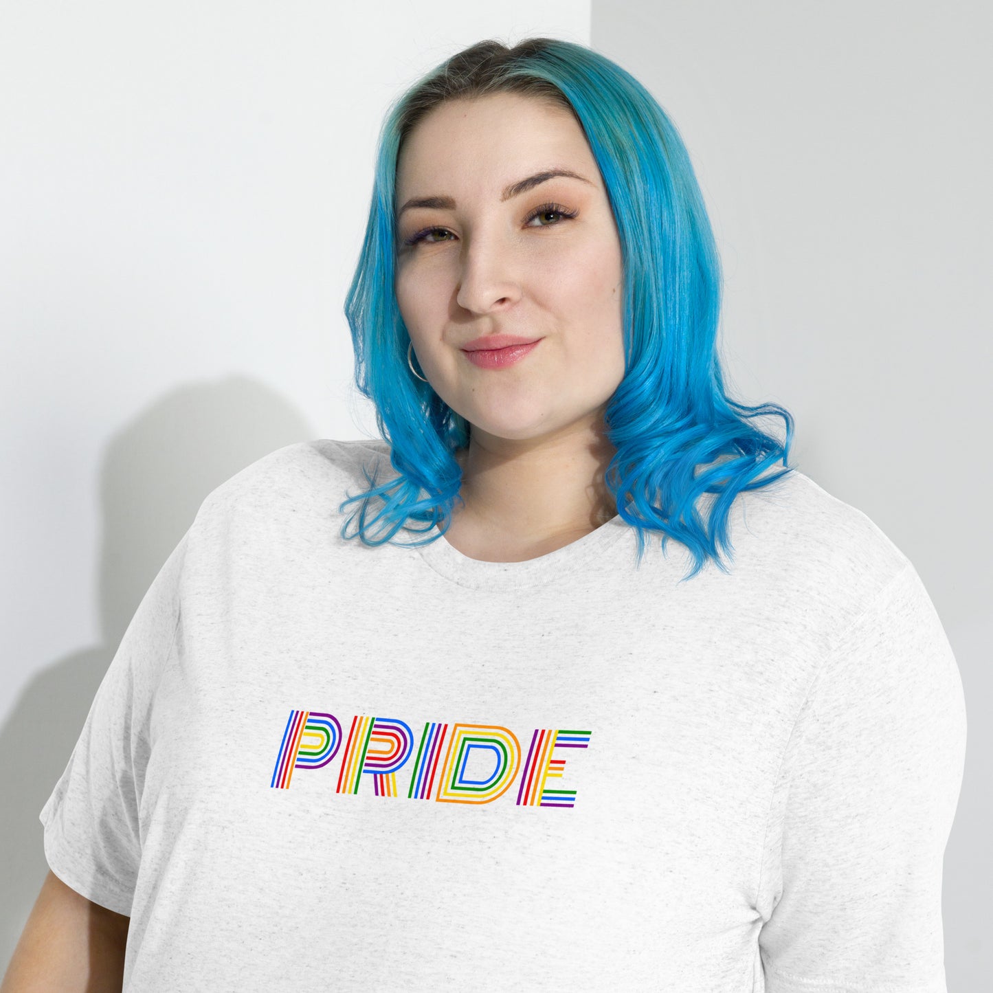 PRIDE Lines Logo Tri-blend Short Sleeve T-shirt