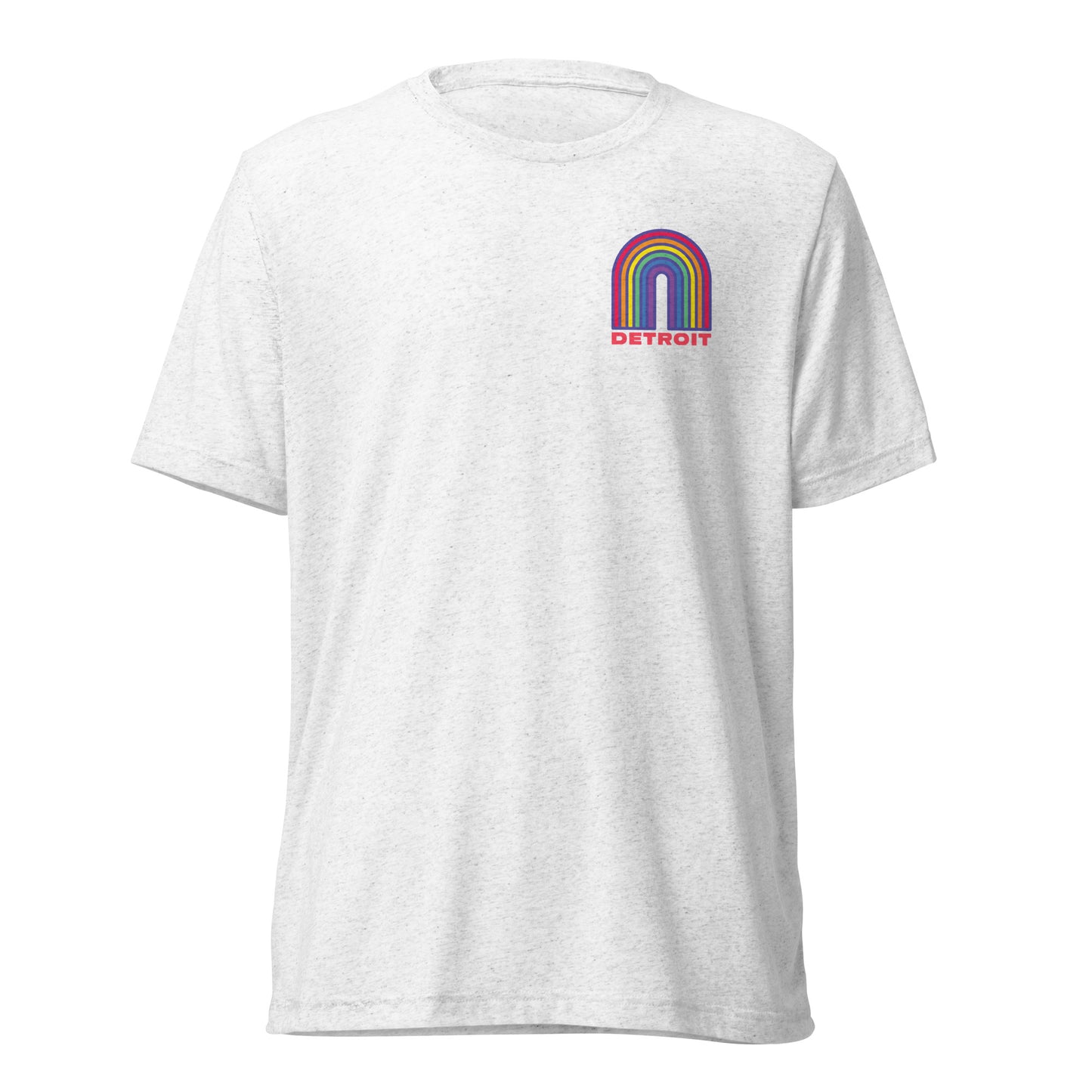 Detroit Rainbow Tri-Blend Short Sleeve T-shirt