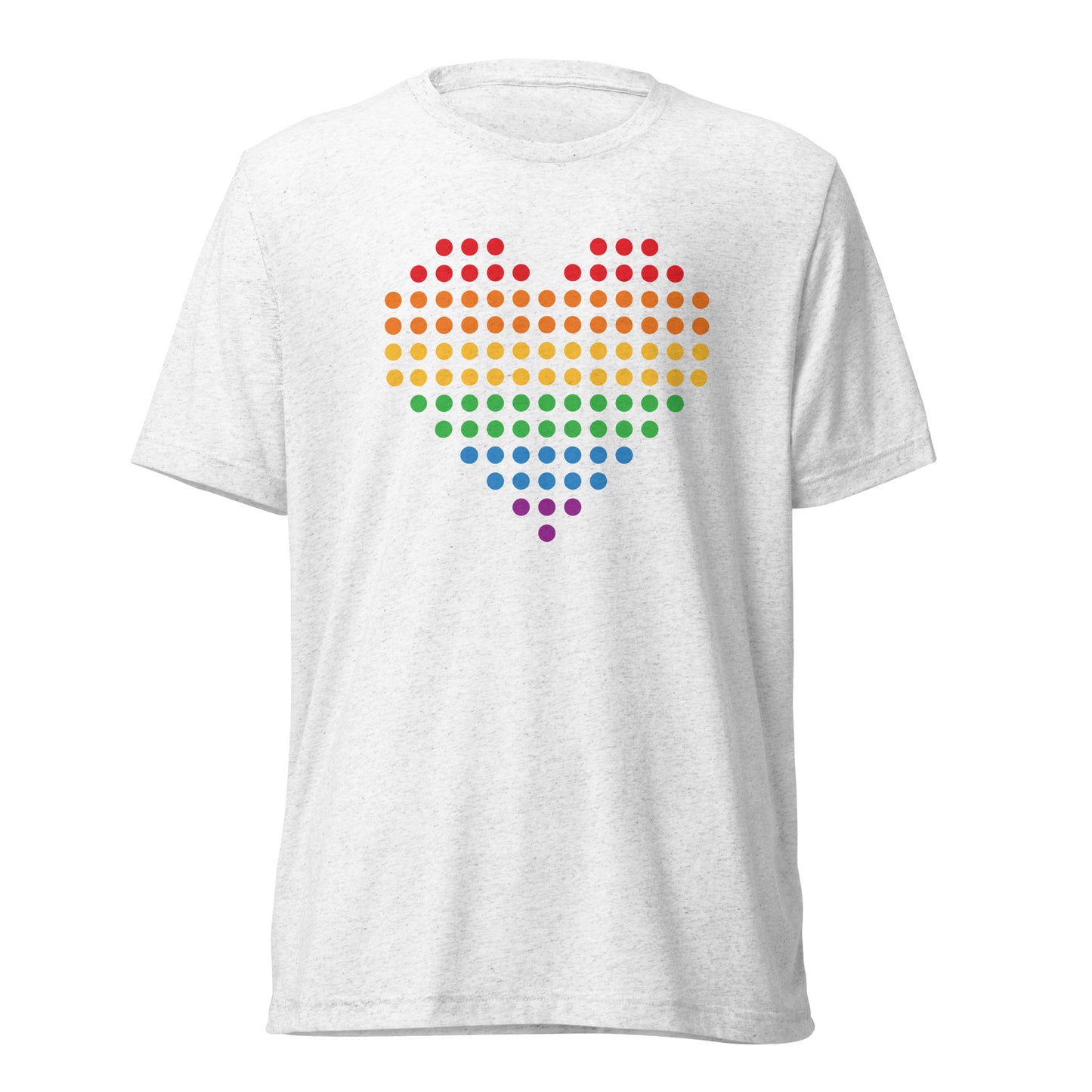 Pride Heart (Dots) Tri-blend Short Sleeve T-shirt