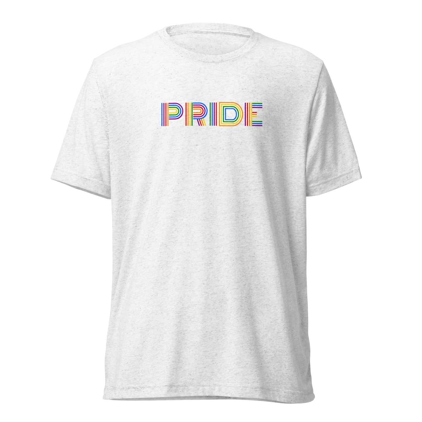 PRIDE Lines Logo Tri-blend Short Sleeve T-shirt