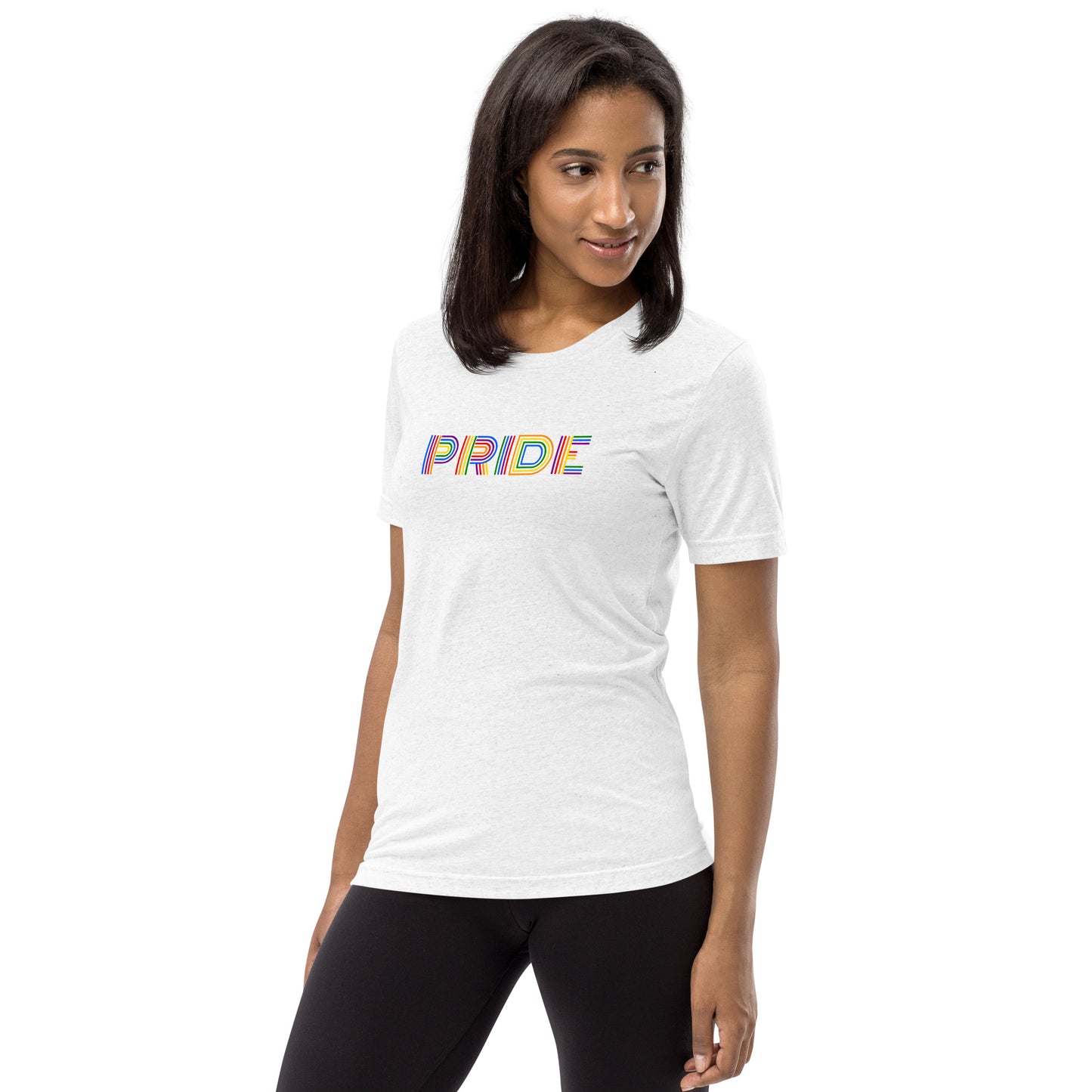 PRIDE Lines Logo Tri-blend Short Sleeve T-shirt