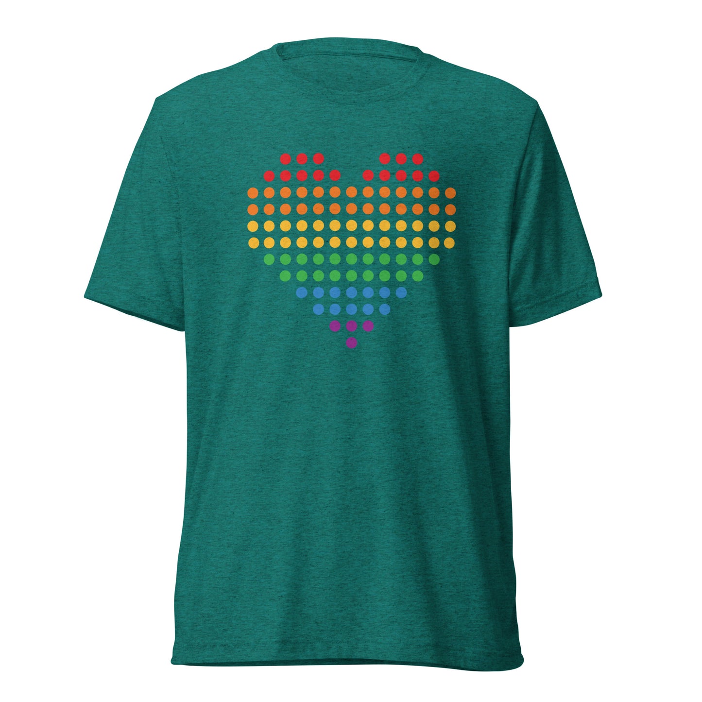 Pride Heart (Dots) Tri-blend Short Sleeve T-shirt