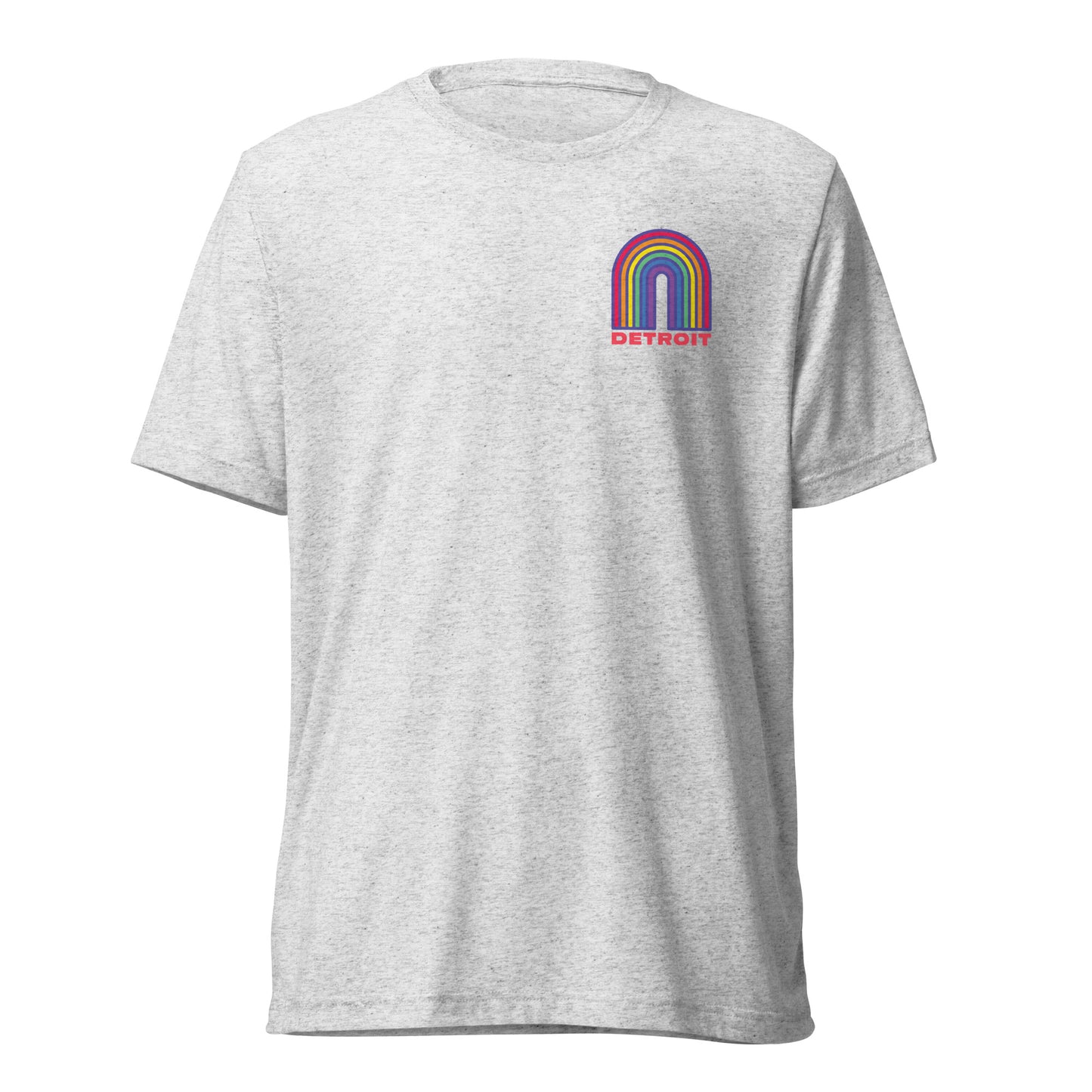 Detroit Rainbow Tri-Blend Short Sleeve T-shirt