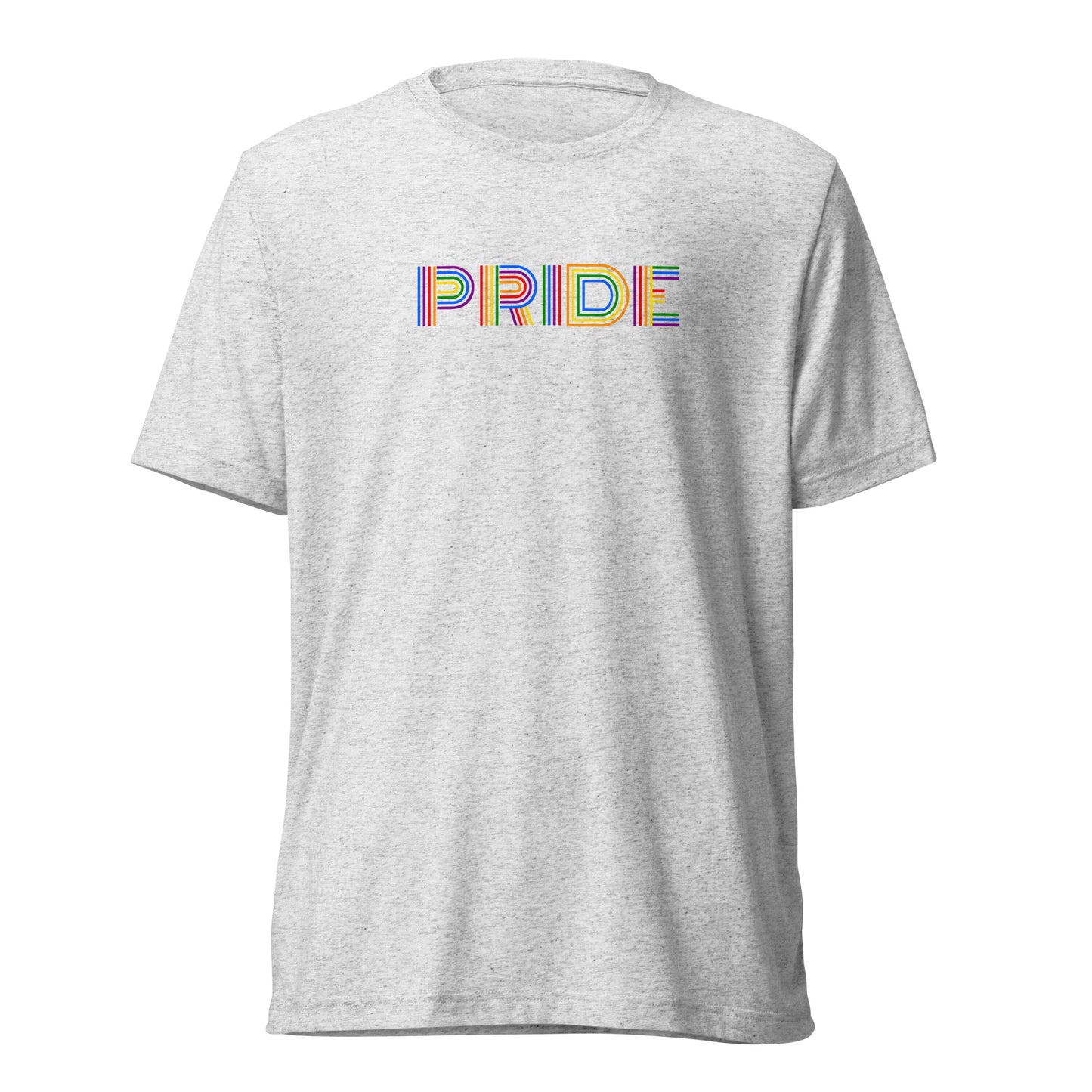 PRIDE Lines Logo Tri-blend Short Sleeve T-shirt