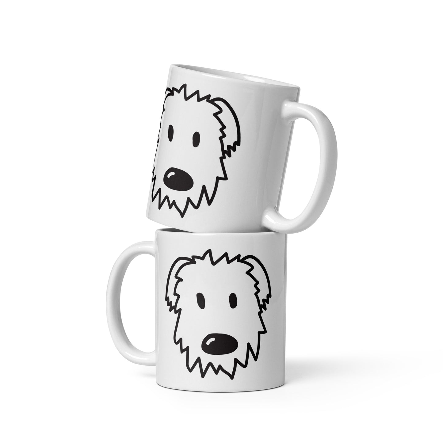 Floof Poof Doggo - White Glossy Mug