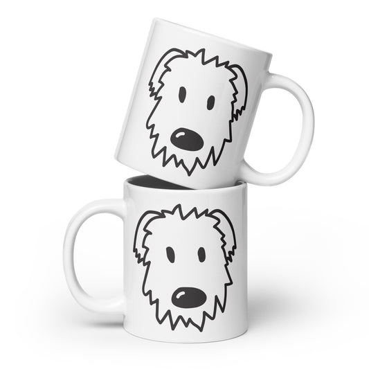 Floof Poof Doggo - White Glossy Mug