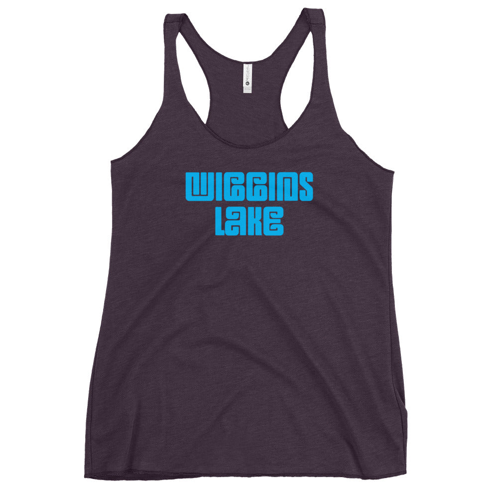 Wiggins Lake Logo - Women's Racerback Tank