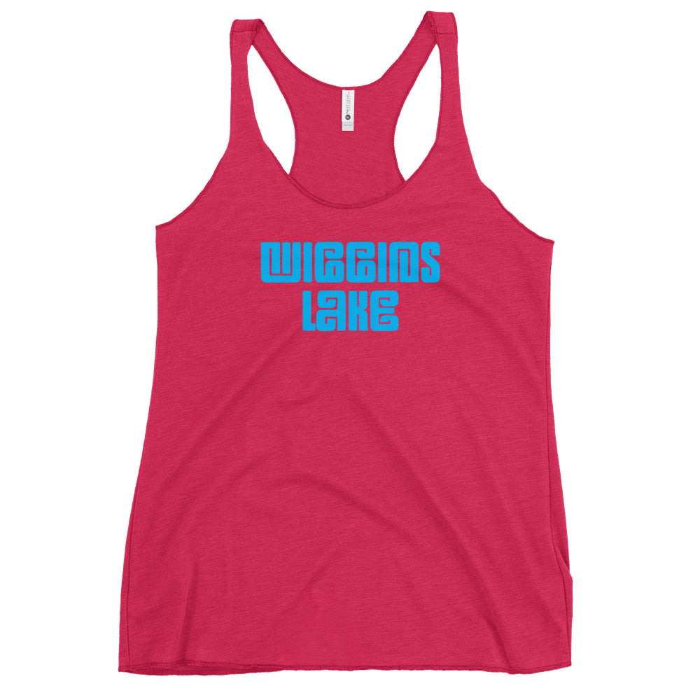 Wiggins Lake Logo - Women's Racerback Tank