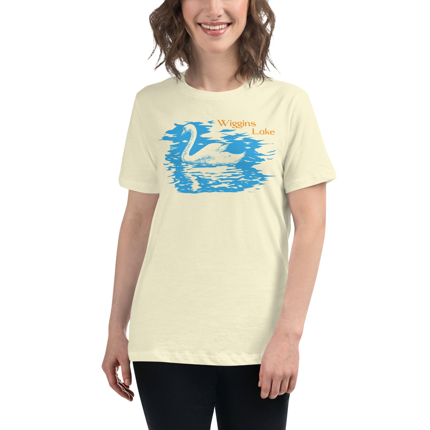 Wiggins Lake Swan - Women's Relaxed T-Shirt