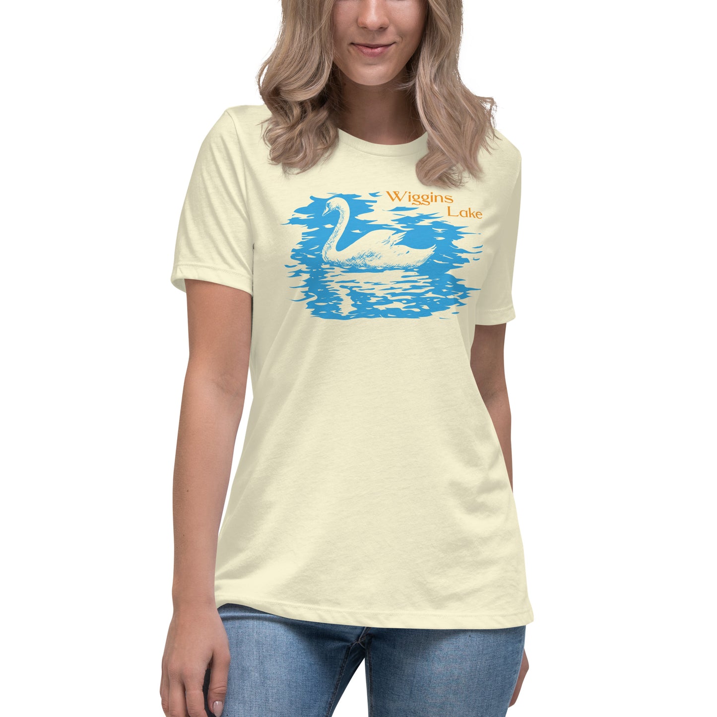 Wiggins Lake Swan - Women's Relaxed T-Shirt