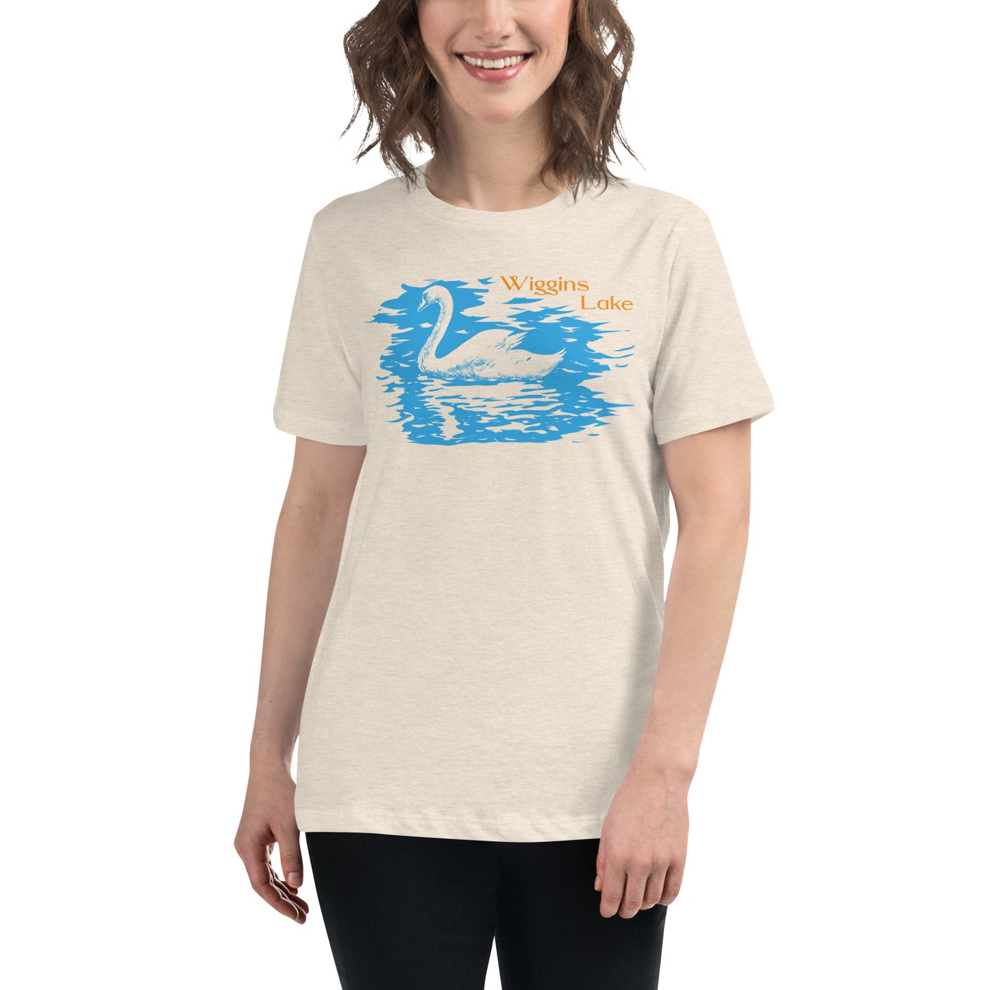 Wiggins Lake Swan - Women's Relaxed T-Shirt